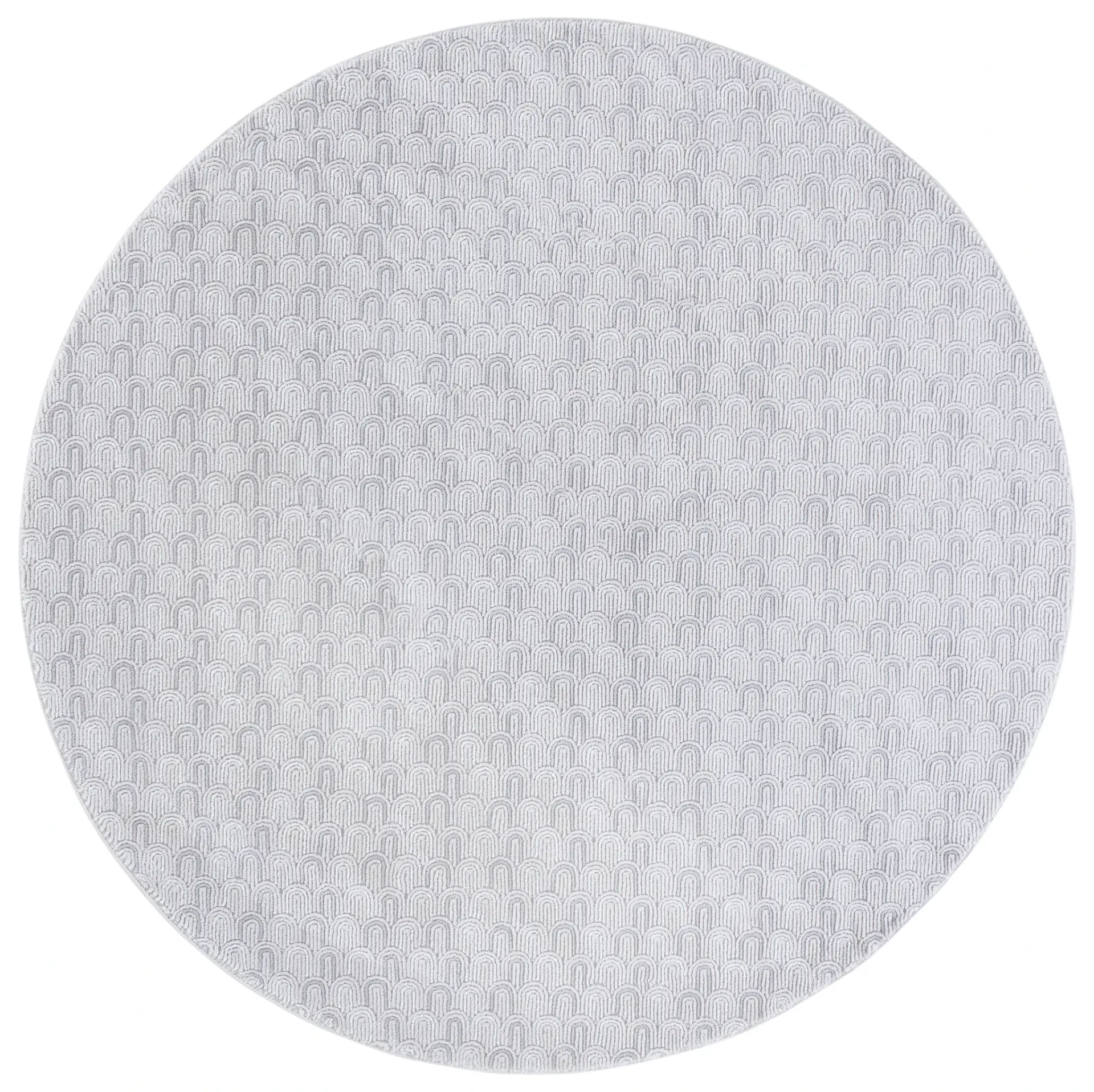 Slate Scalloped Arch Rug