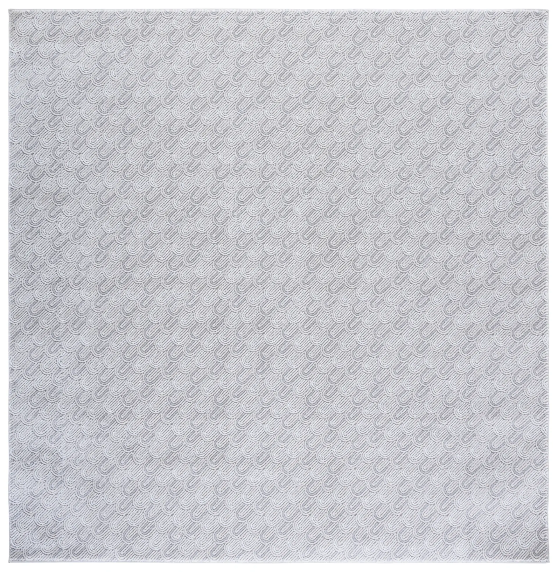 Slate Scalloped Arch Rug
