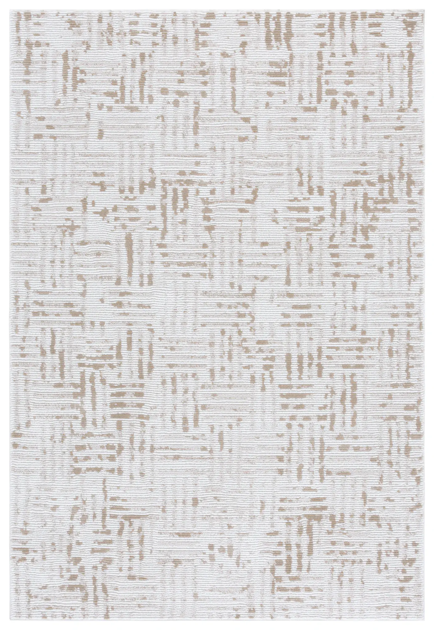 Slate Abstract Ribbed Rug