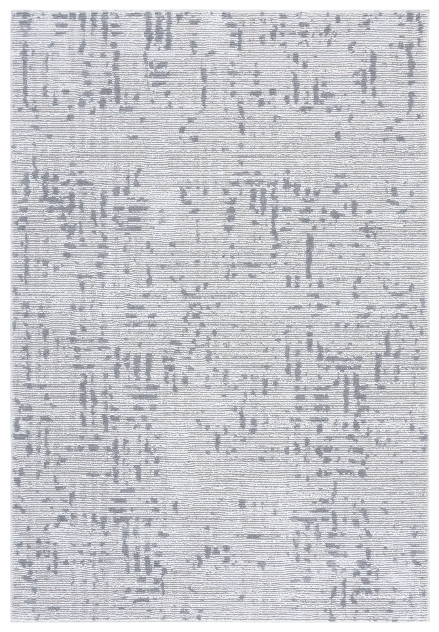 Slate Abstract Ribbed Rug