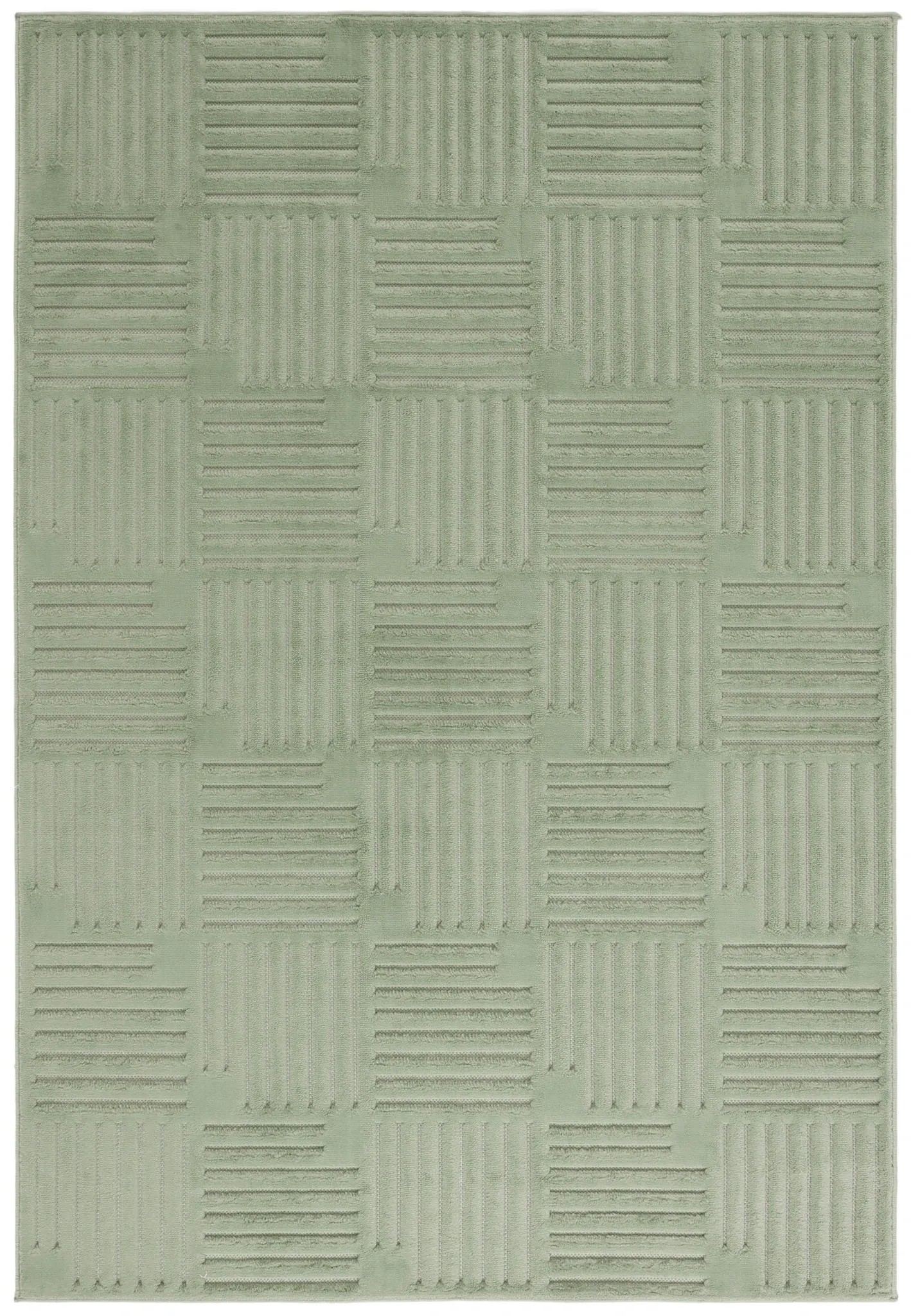 Selena Basketweave Stripe Rug