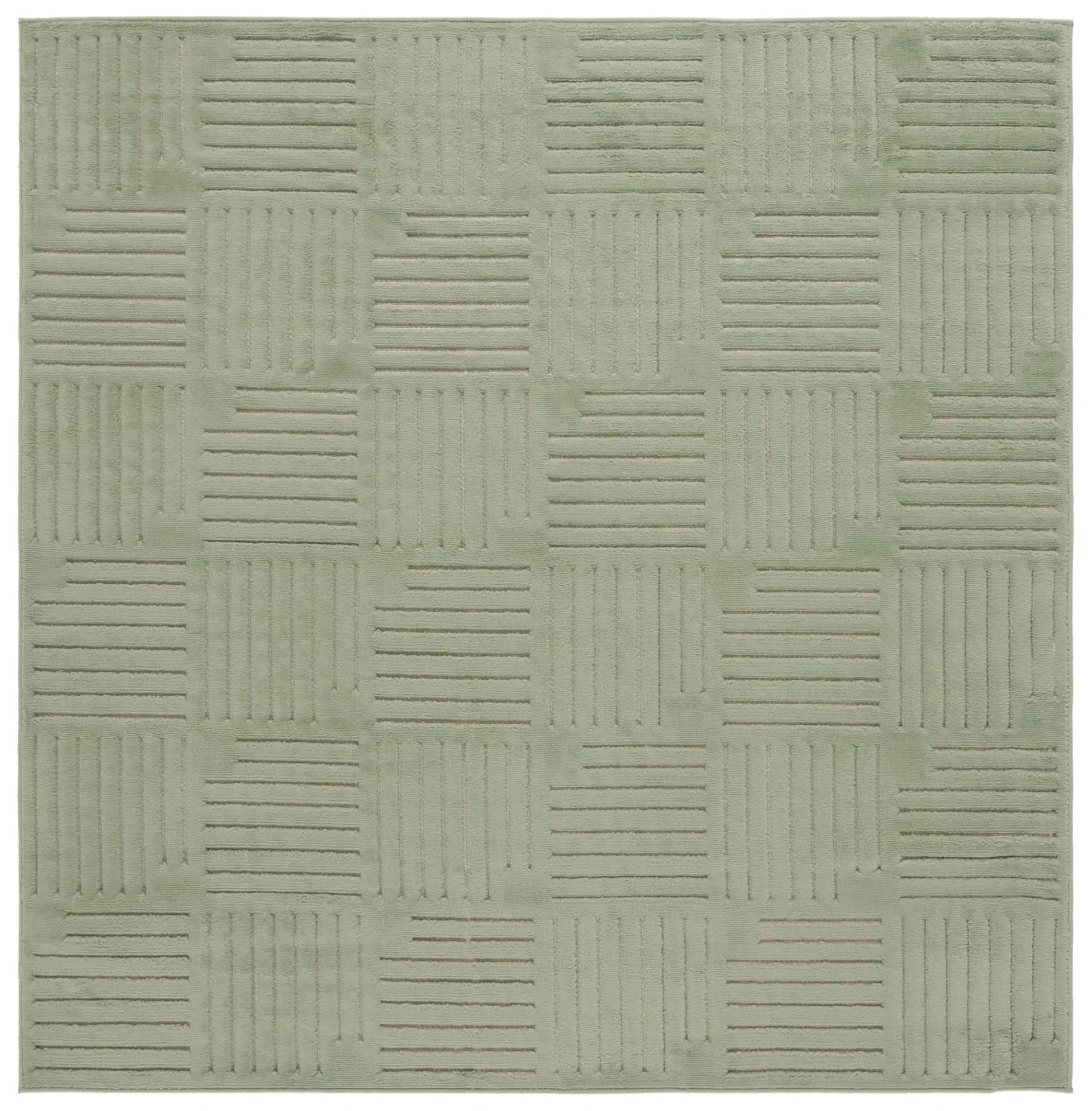 Selena Basketweave Stripe Rug