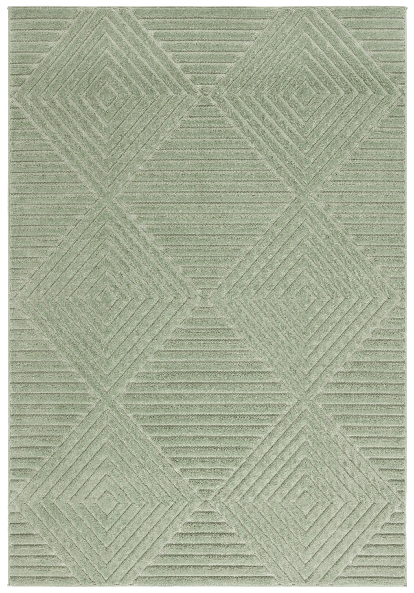 Selena Diamond Ribbed Rug