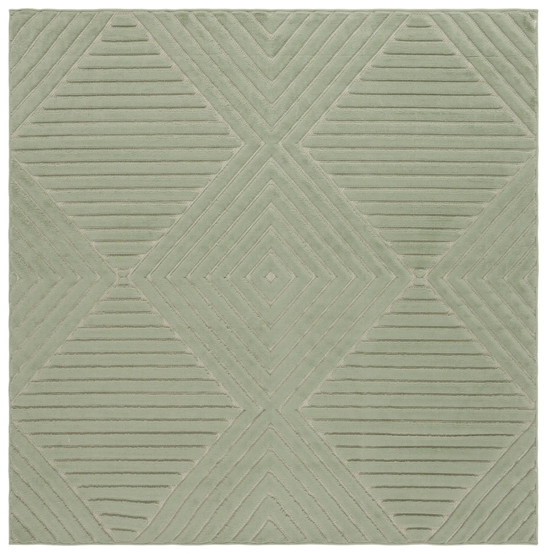 Selena Diamond Ribbed Rug