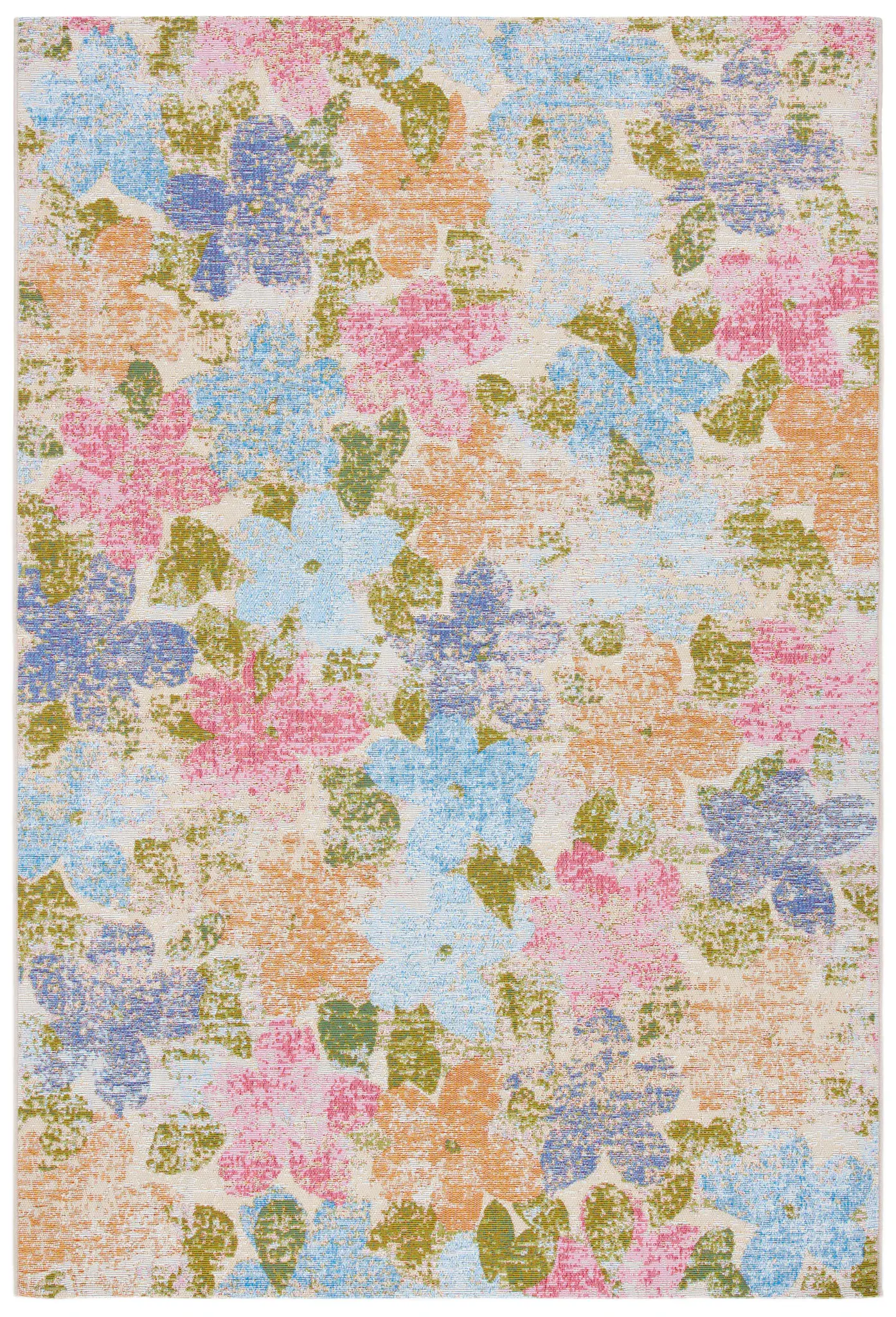 Summer Tossed Floral Outdoor Rug
