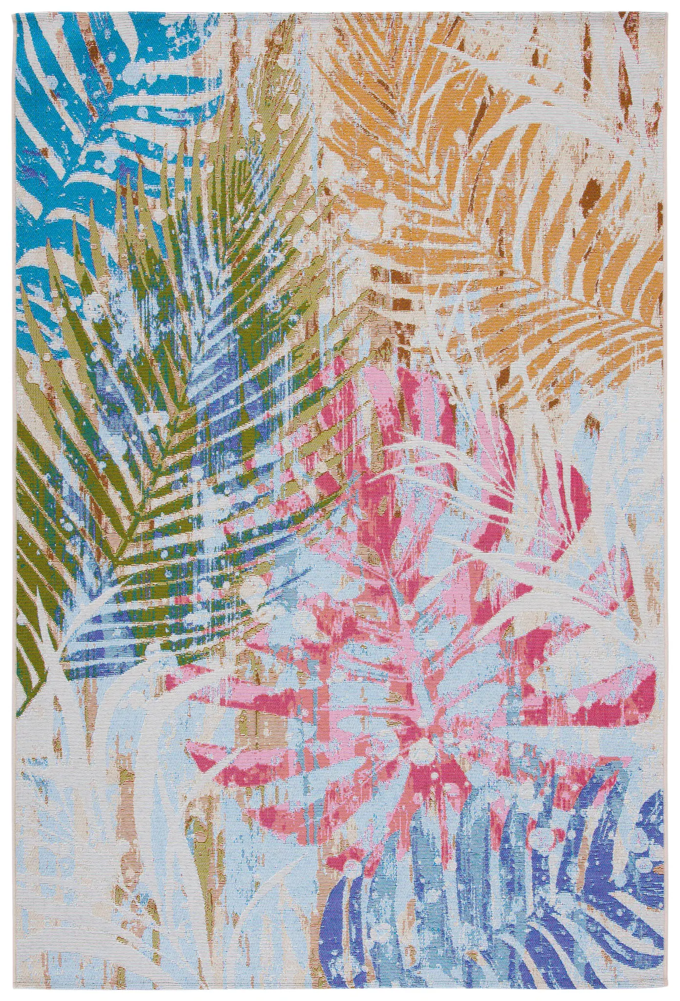 Summer Tropical Leaf Outdoor Rug