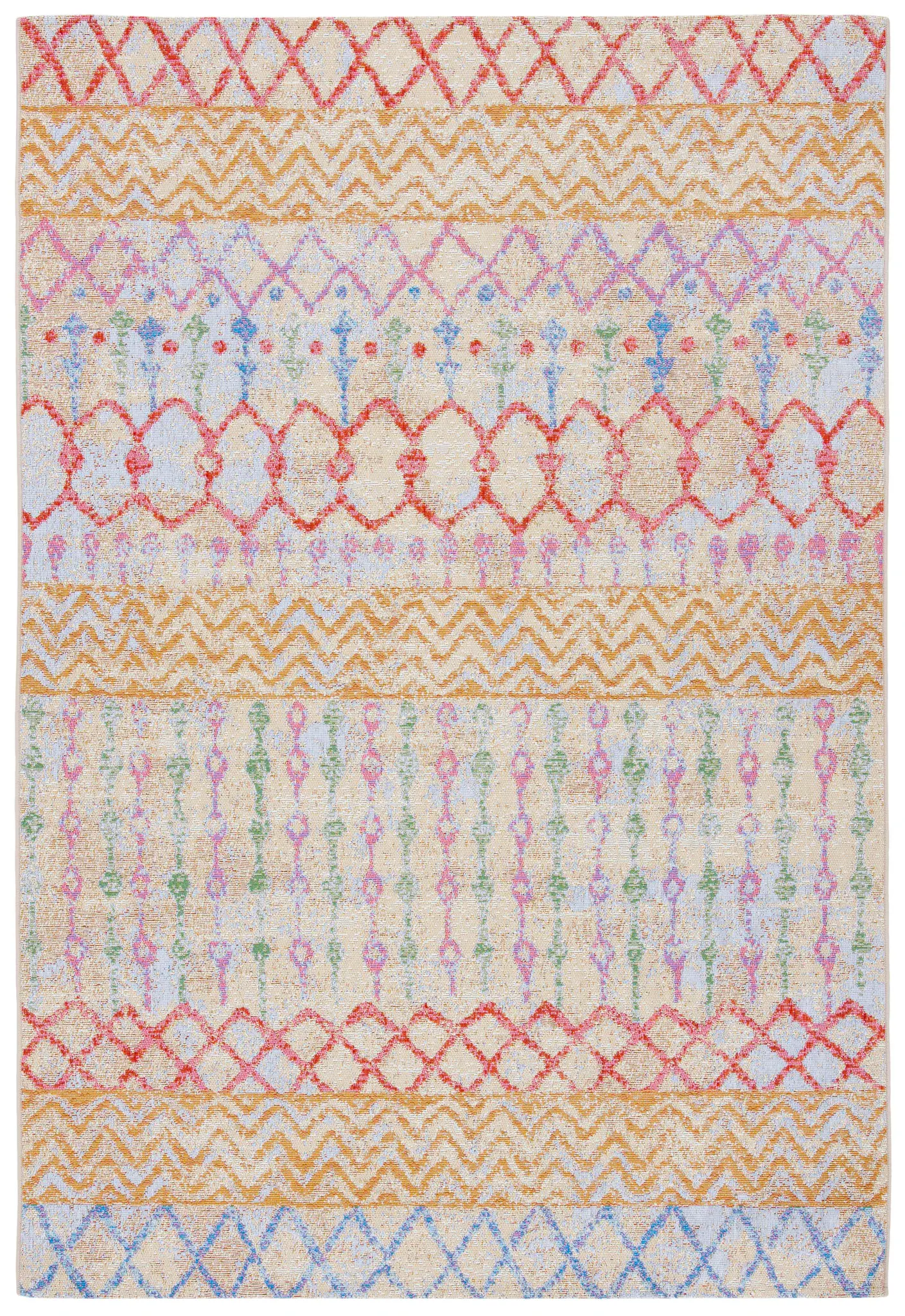 Summer Bohemian Tribal Stripe Outdoor Rug