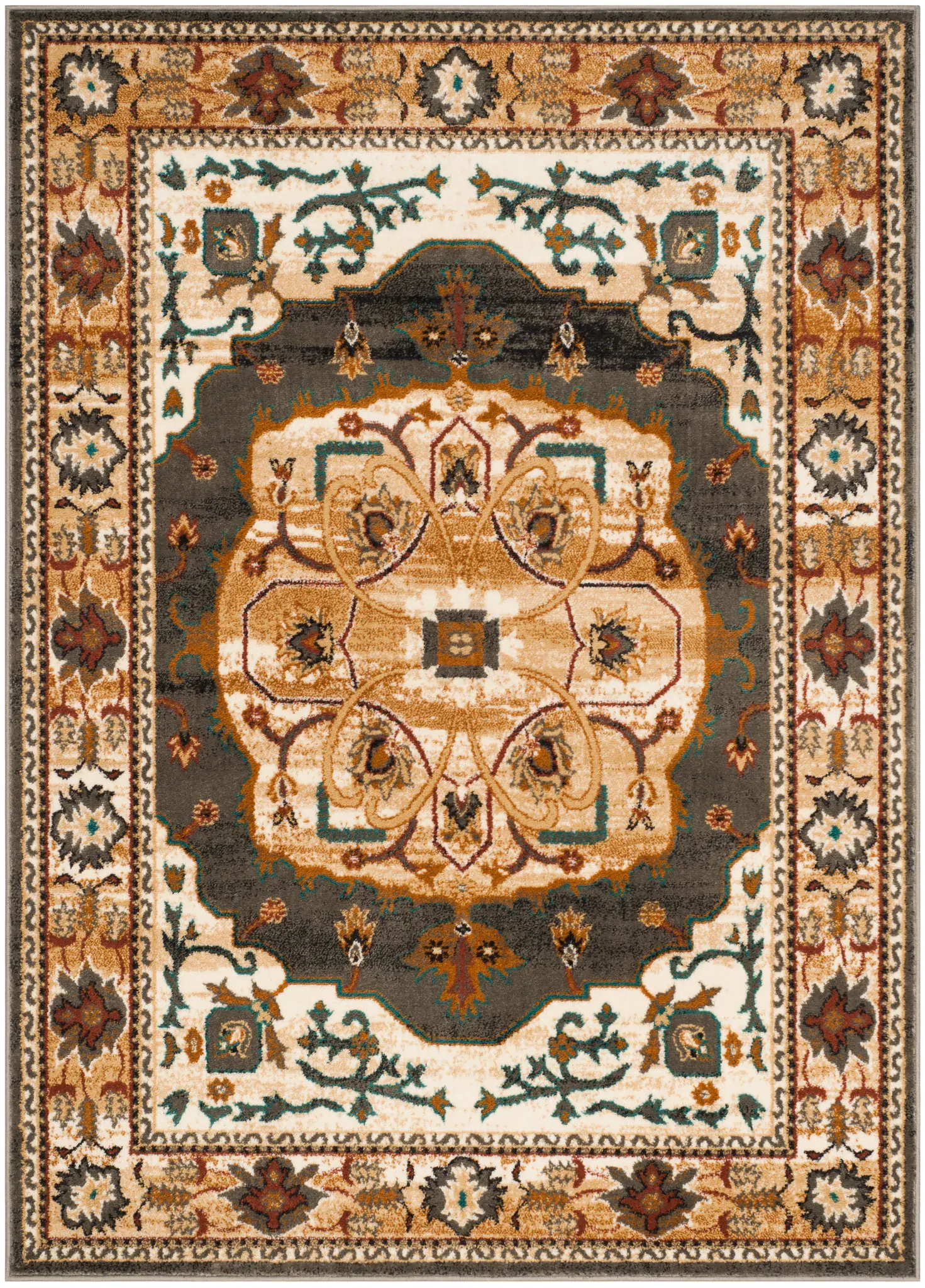 Summit Traditional Medallion Shag Rug