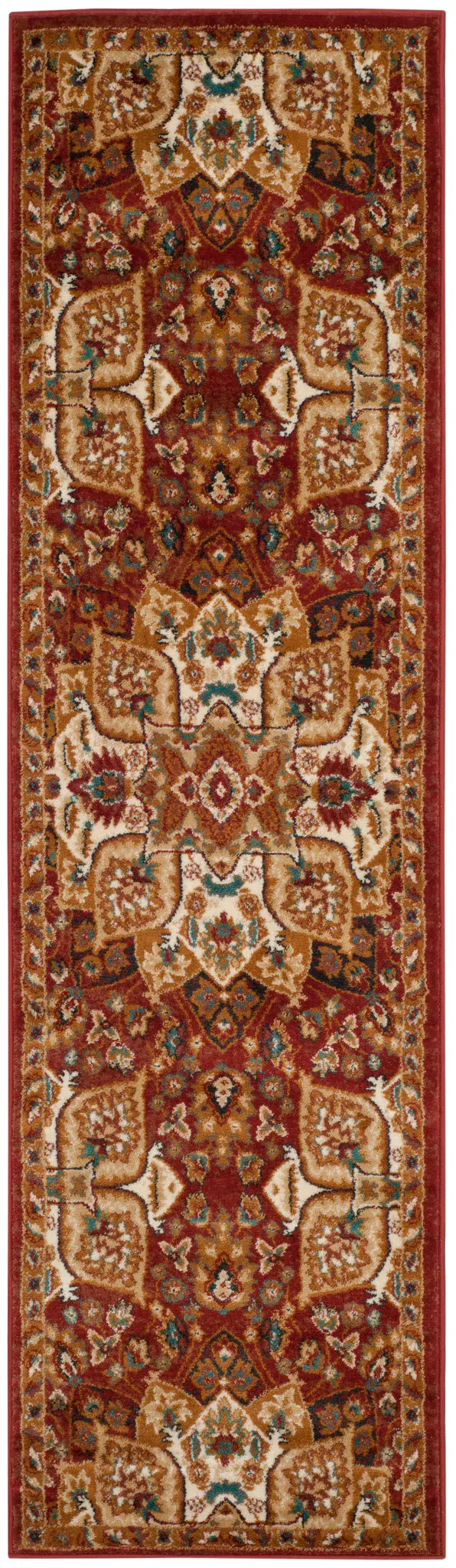 Summit Medallion Border Shag Rug