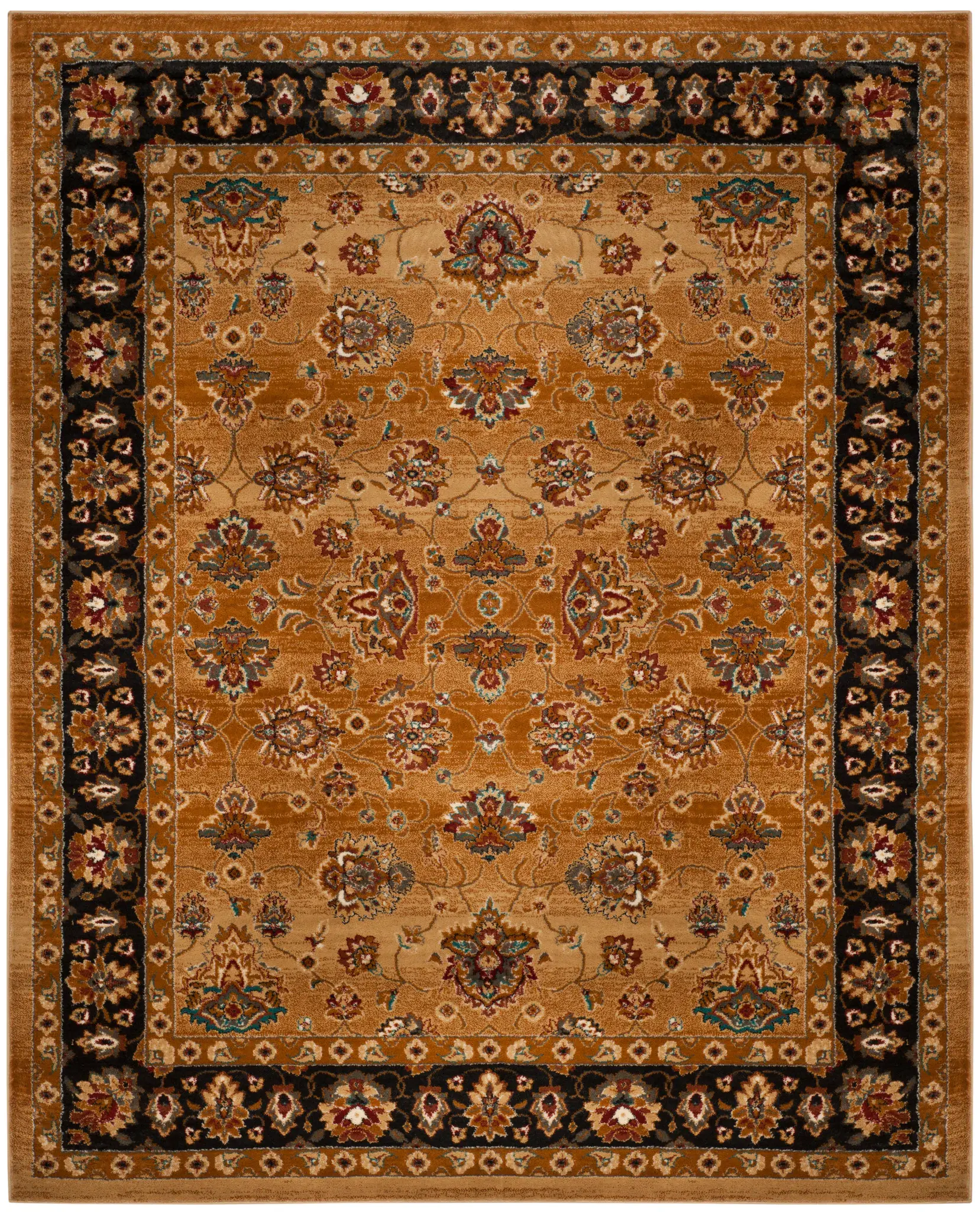 Summit Palmette Bordered Shag Rug