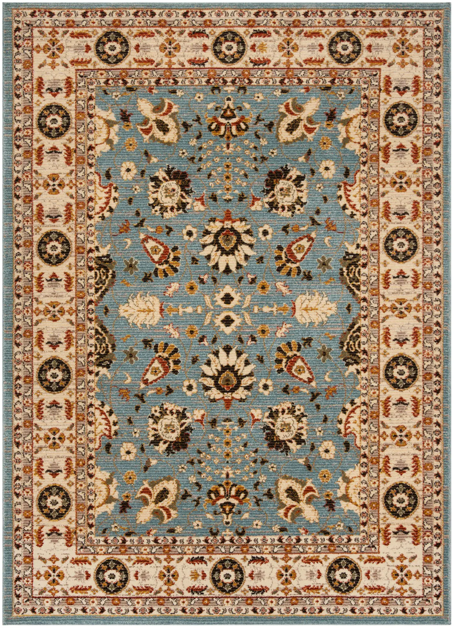 Summit Floral Border Rug
