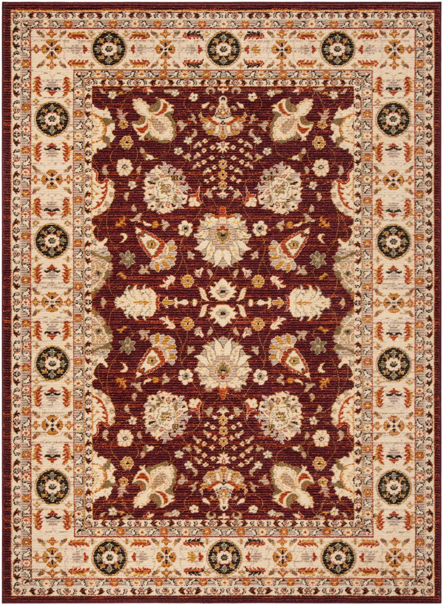 Summit Floral Border Rug