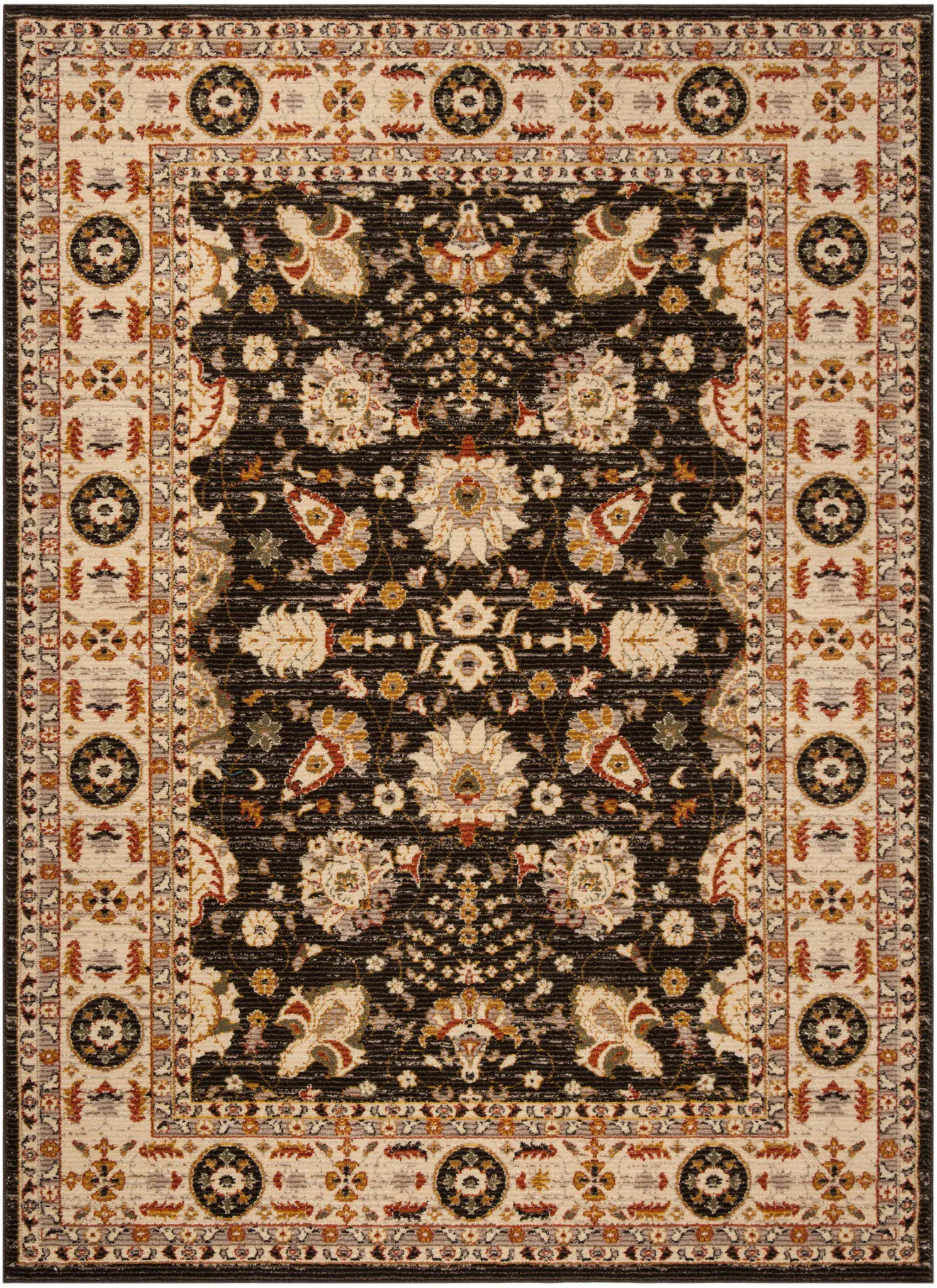 Summit Floral Border Rug
