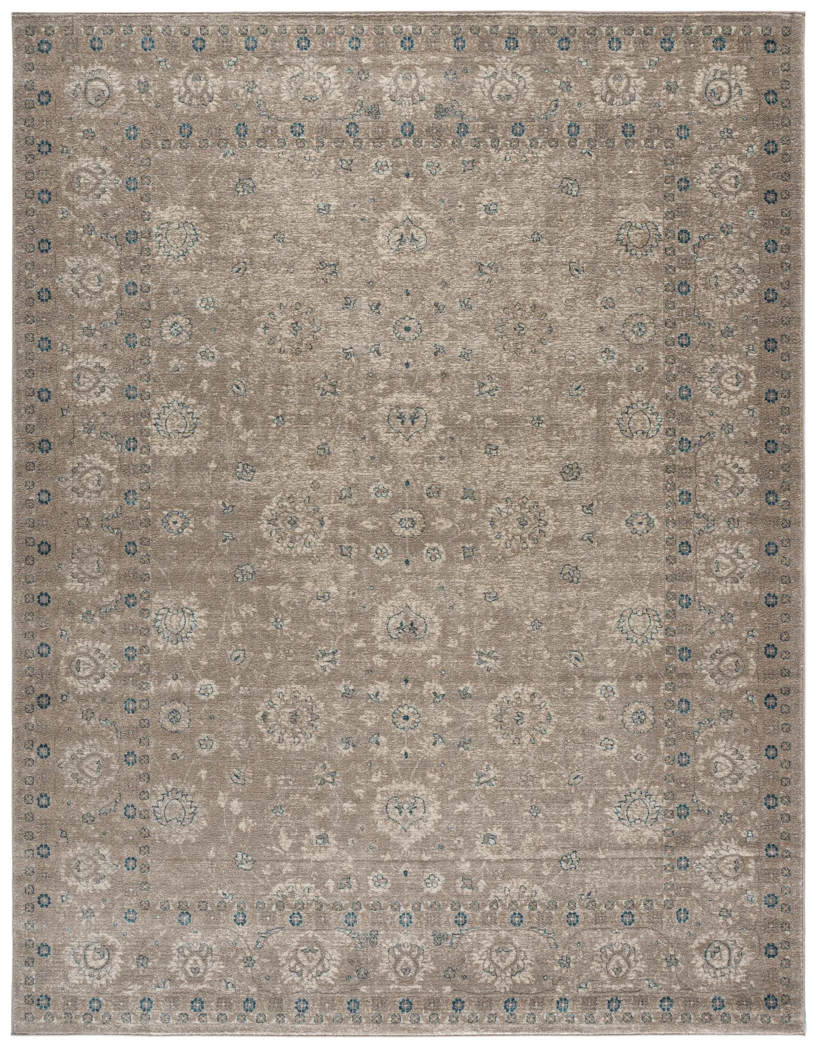Sofia Allover Floral Bordered Rug