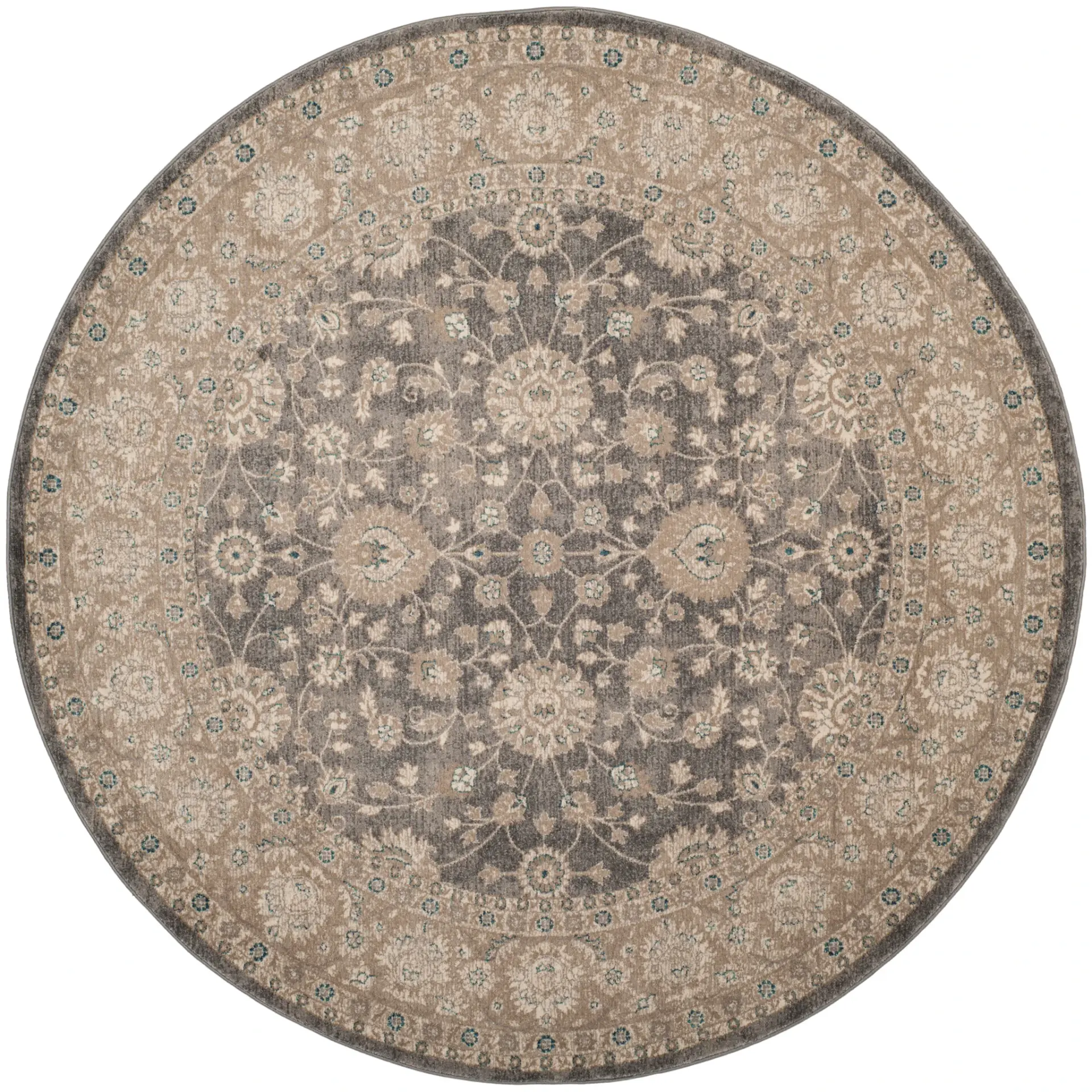 Sofia Allover Floral Bordered Rug