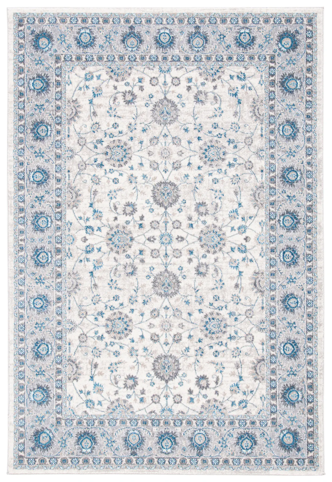 Sofia Allover Floral Bordered Rug