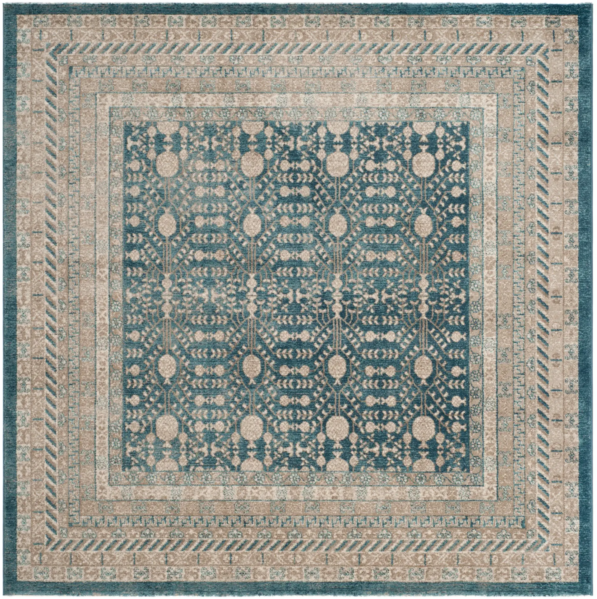 Sofia Bordered Floral Rug