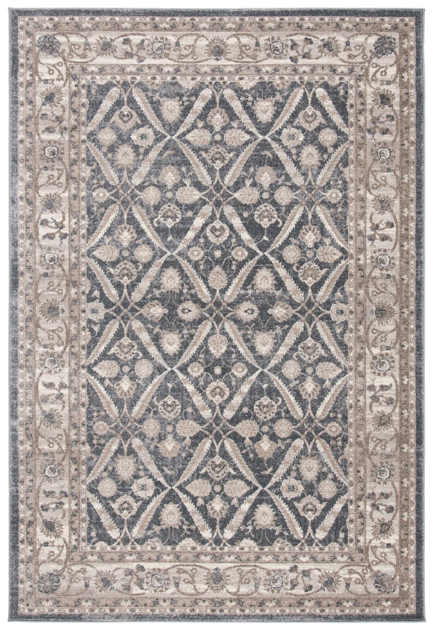 Sofia Floral Diamond Lattice Rug