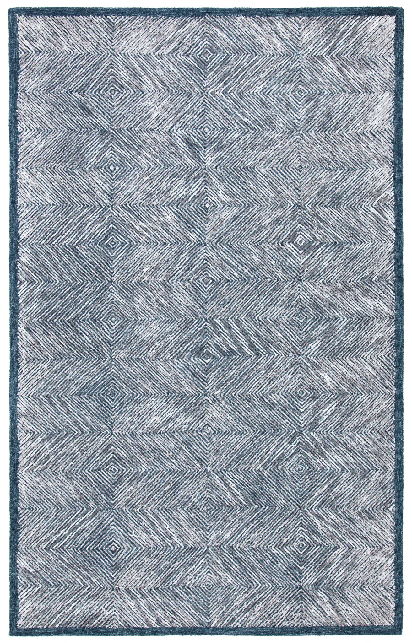 Soho Concentric Diamond Hand-Tufted Rug