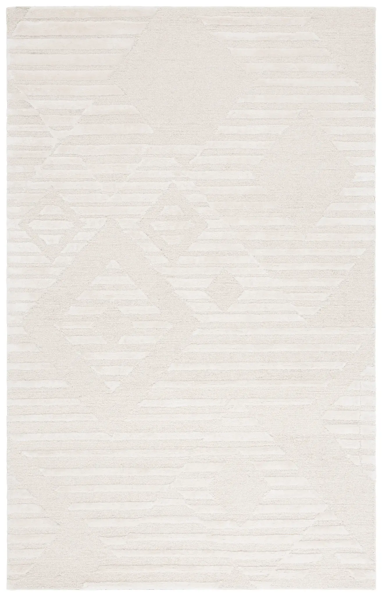 Soho Striped Diamond Hand-Tufted Rug