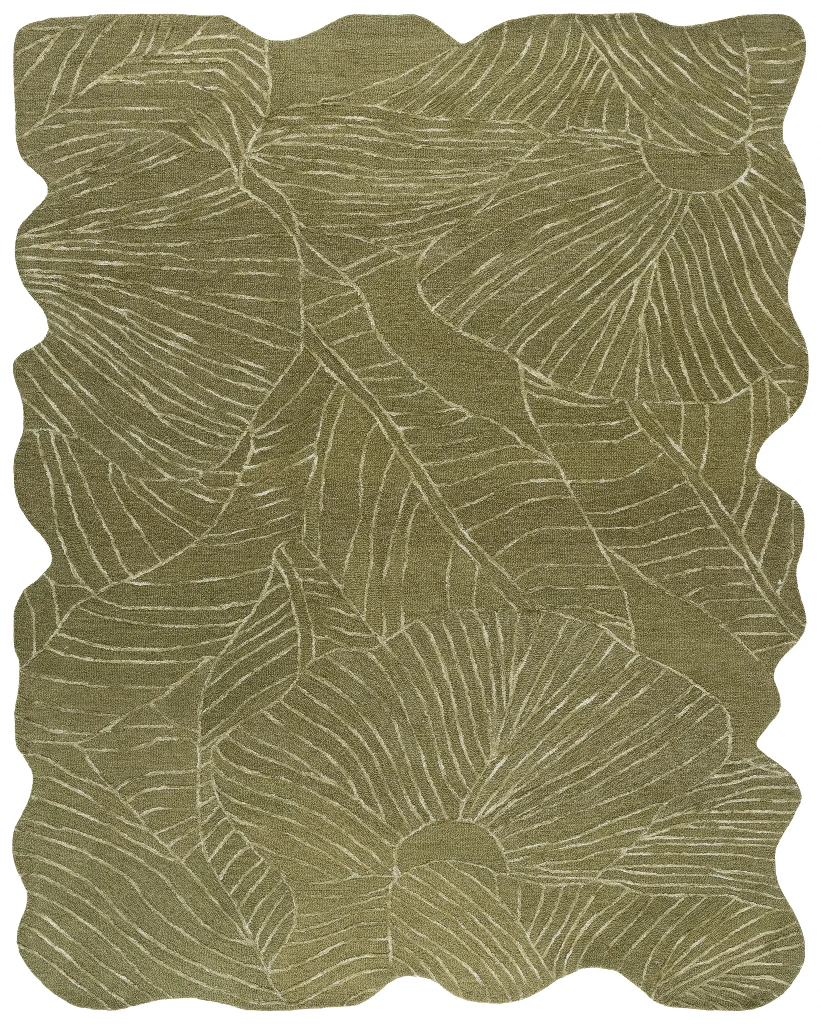 Soho Tropical Leaf Hand-Tufted Rug