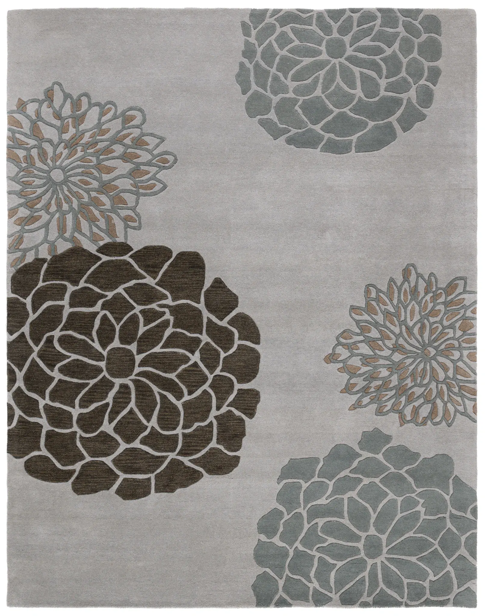 Soho Scattered Floral Hand-Tufted Wool Rug