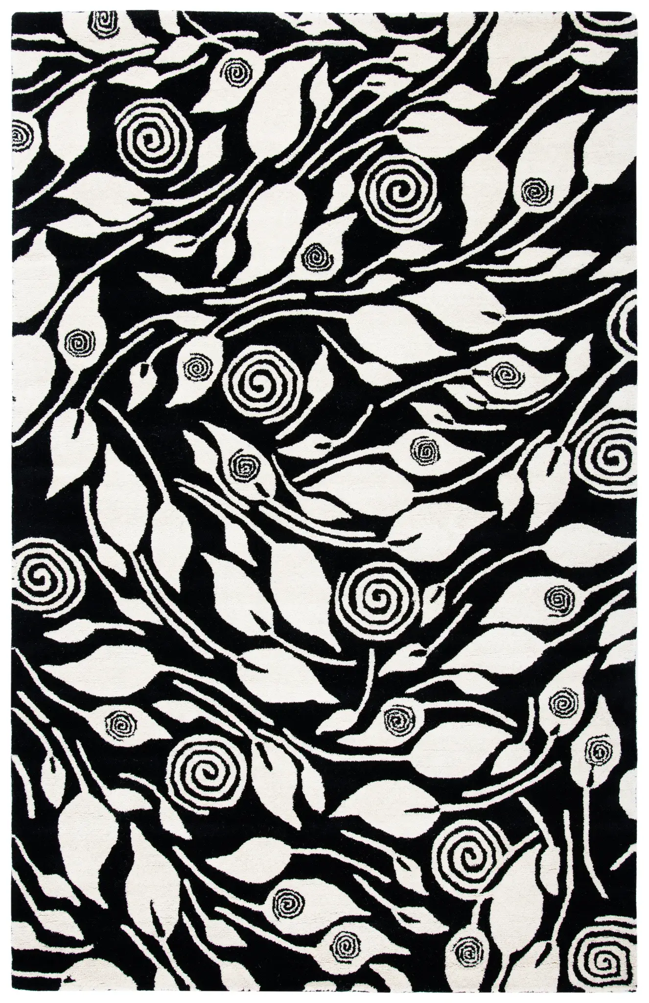 Soho Botanical Leaf Hand-Tufted Wool Rug