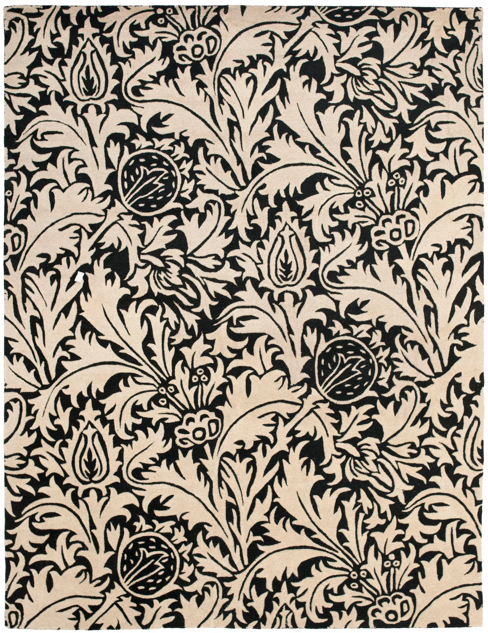 Soho Scrolling Leaf Hand-Tufted Wool Rug
