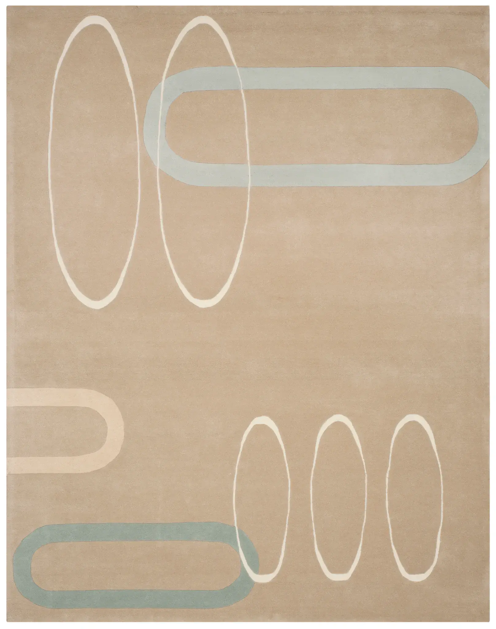 Soho Retro Loop Hand-Tufted Wool Rug