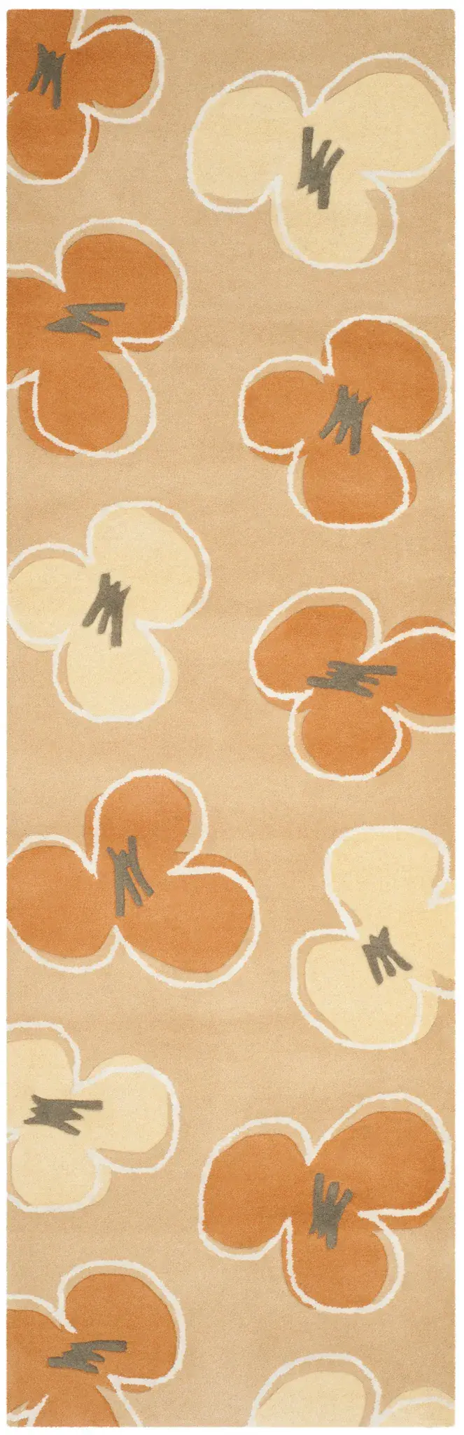 Soho Retro Blossom Hand-Tufted Wool Rug