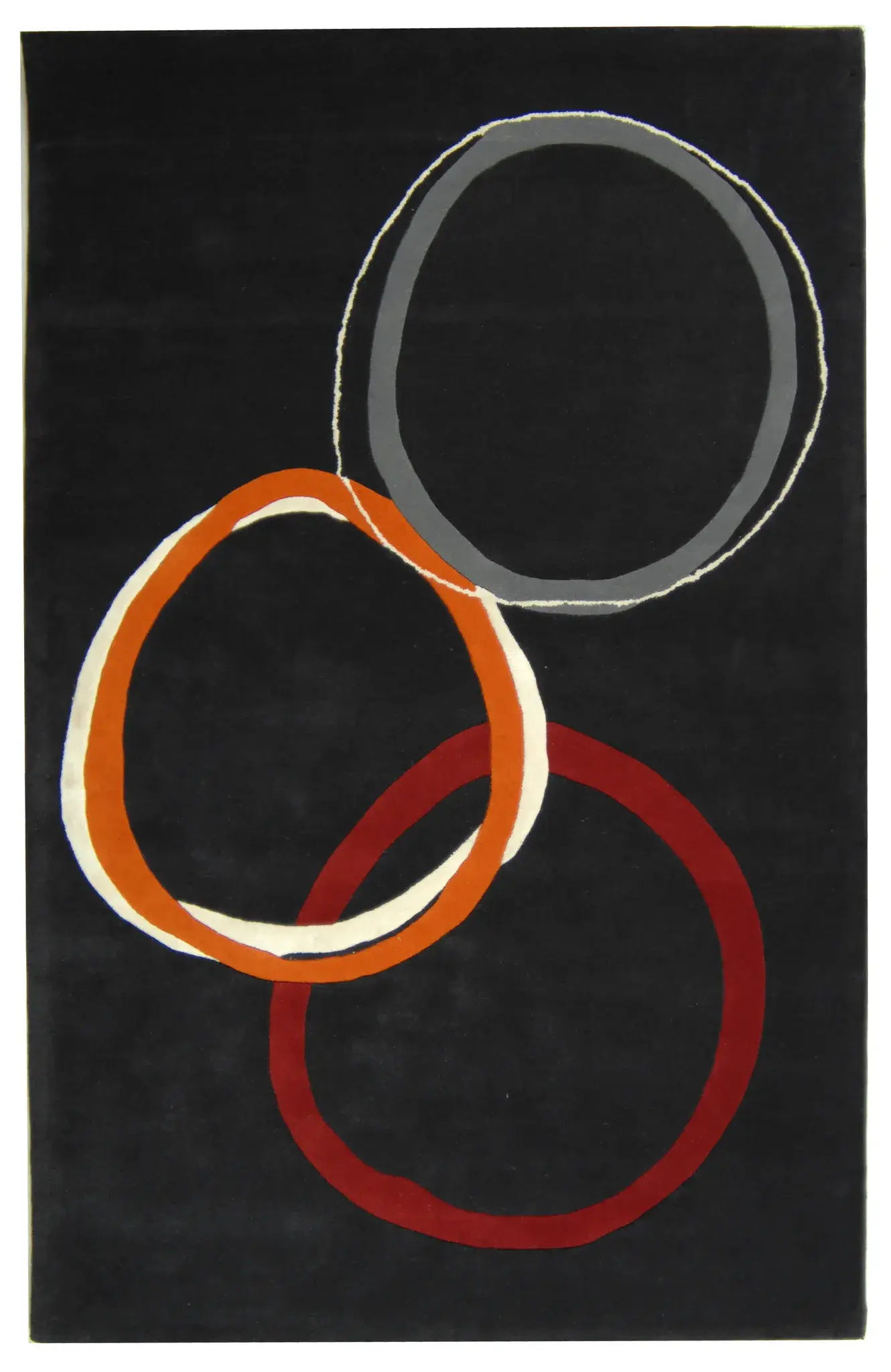 Soho Overlapping Rings Hand-Tufted Rug