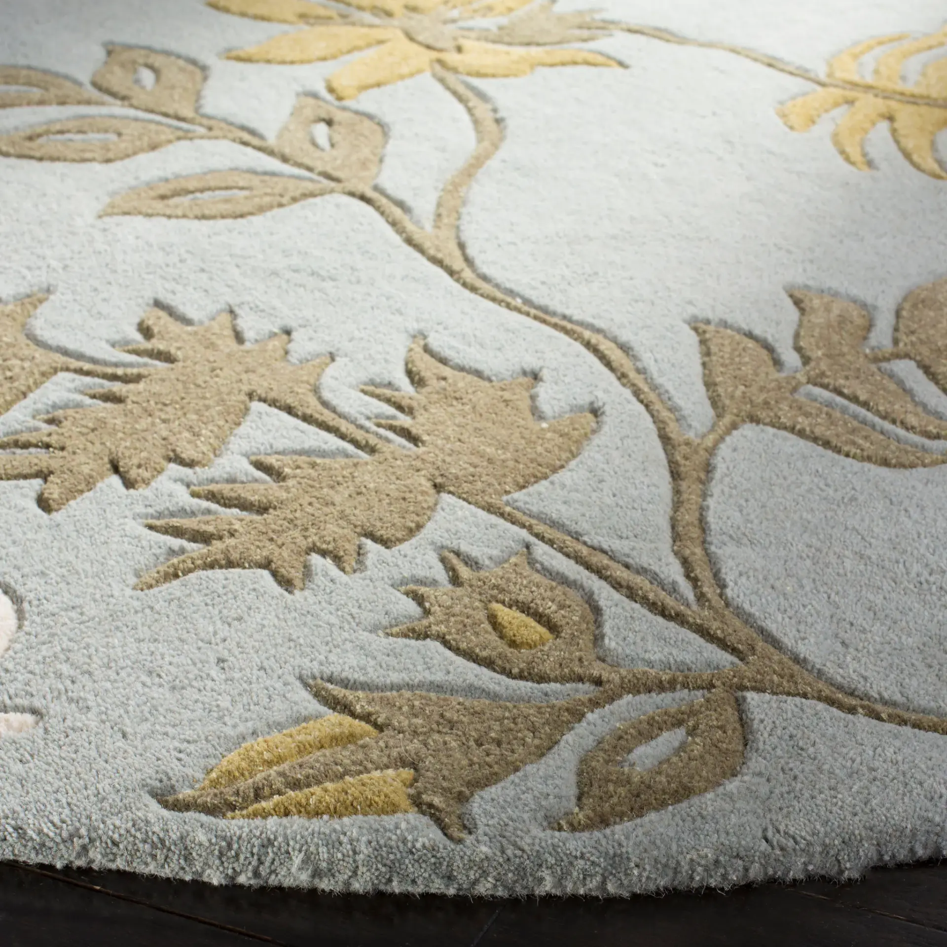 Soho Leaf And Vine Hand-Tufted Wool Rug