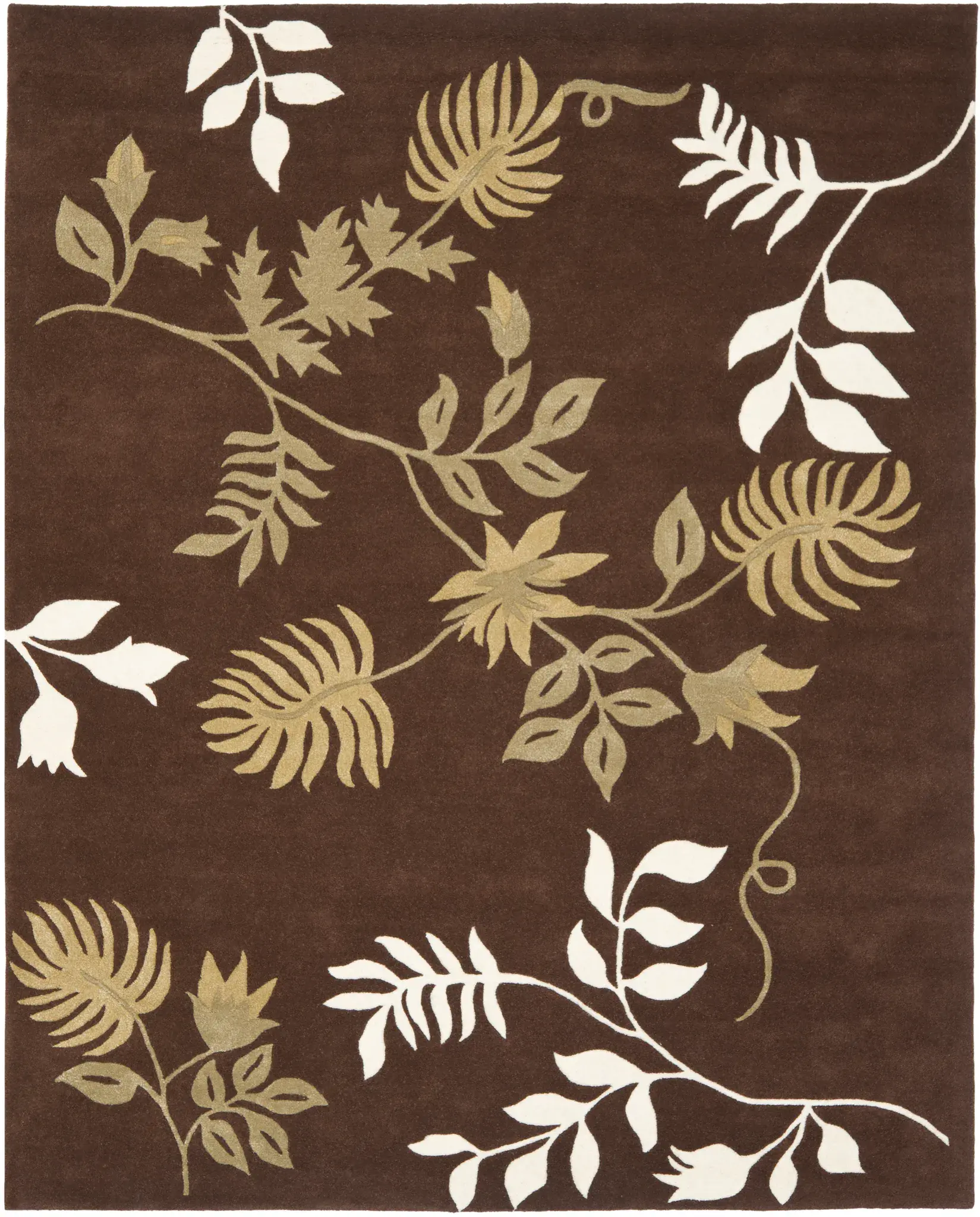 Soho Leaf And Vine Hand-Tufted Wool Rug