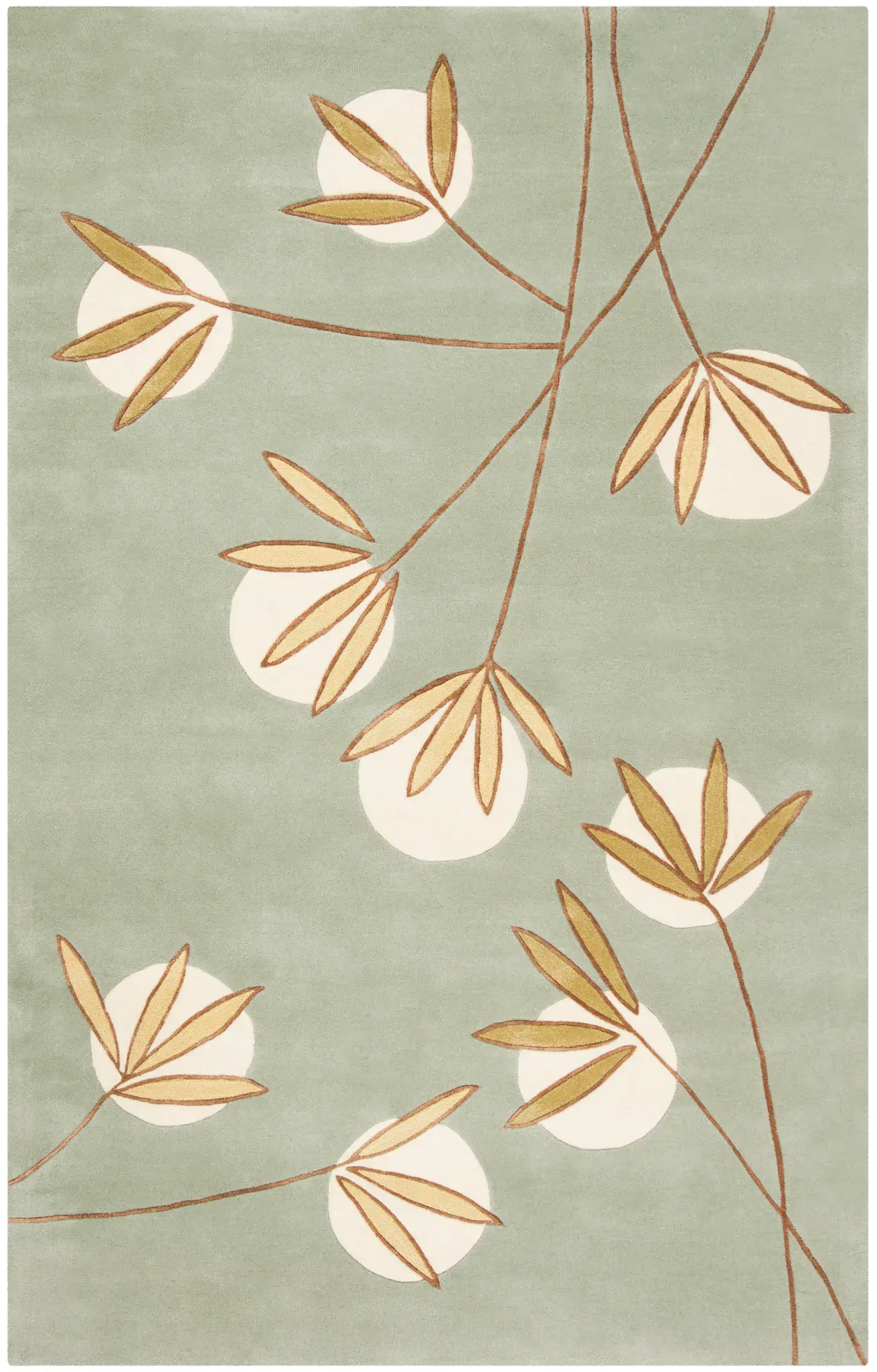 Soho Bamboo Leaf Hand-Tufted Wool Rug