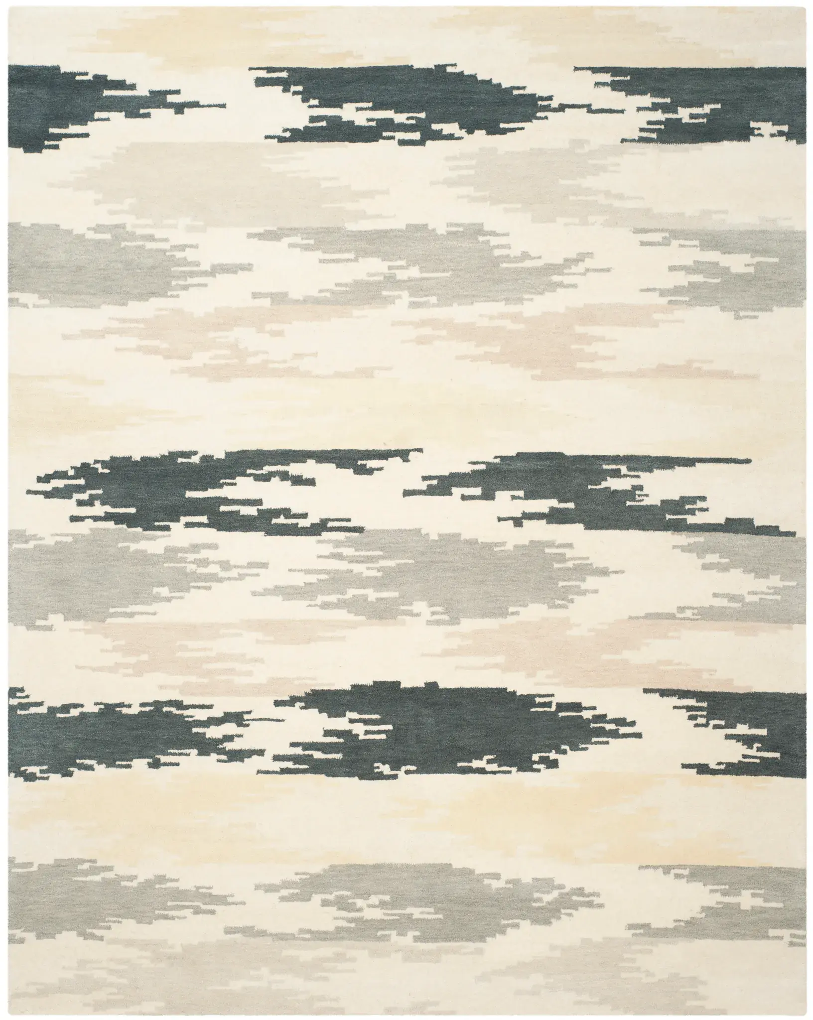 Soho Abstract Banded Hand-Tufted Rug