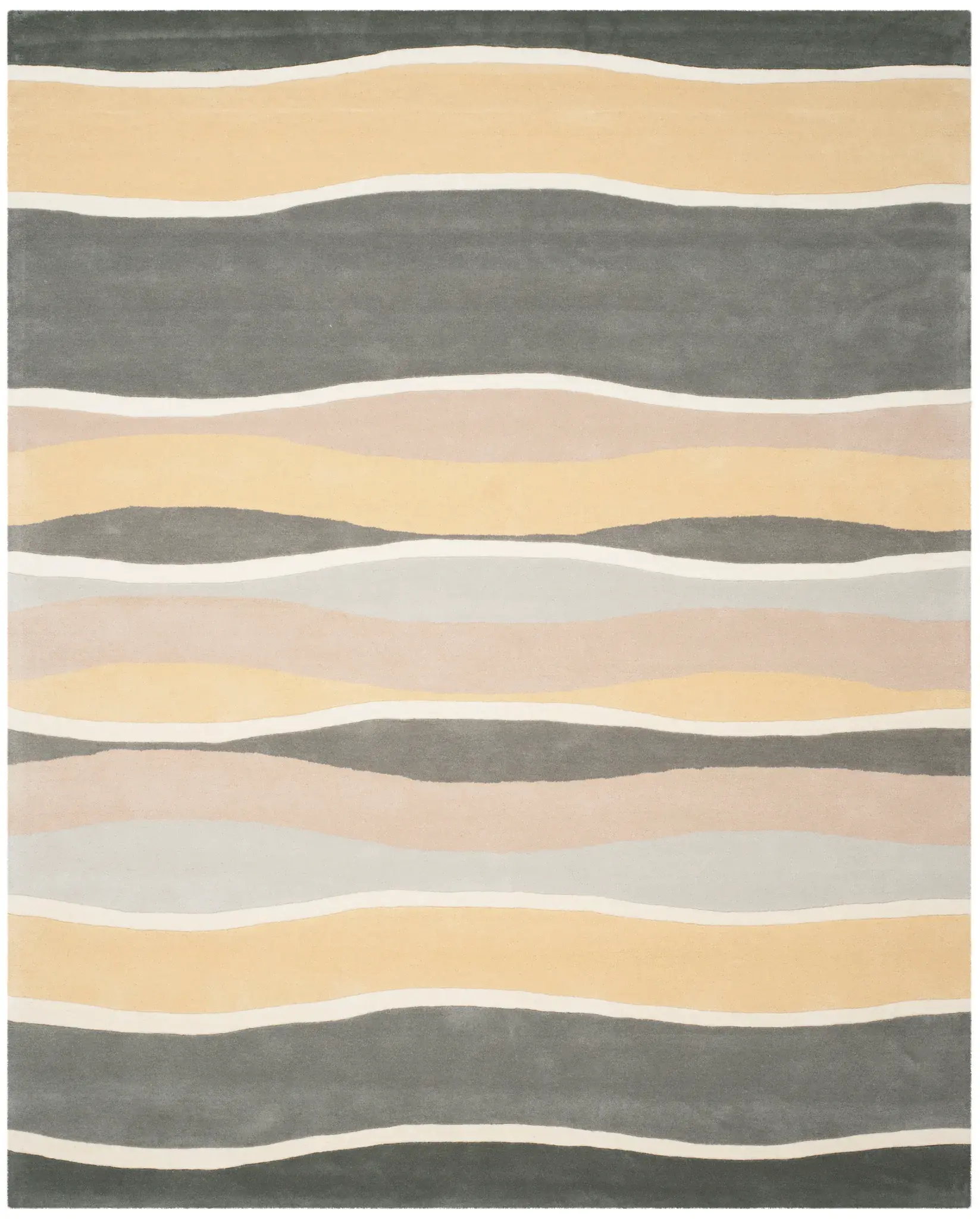 Soho Wavy Stripe Hand-Tufted Rug