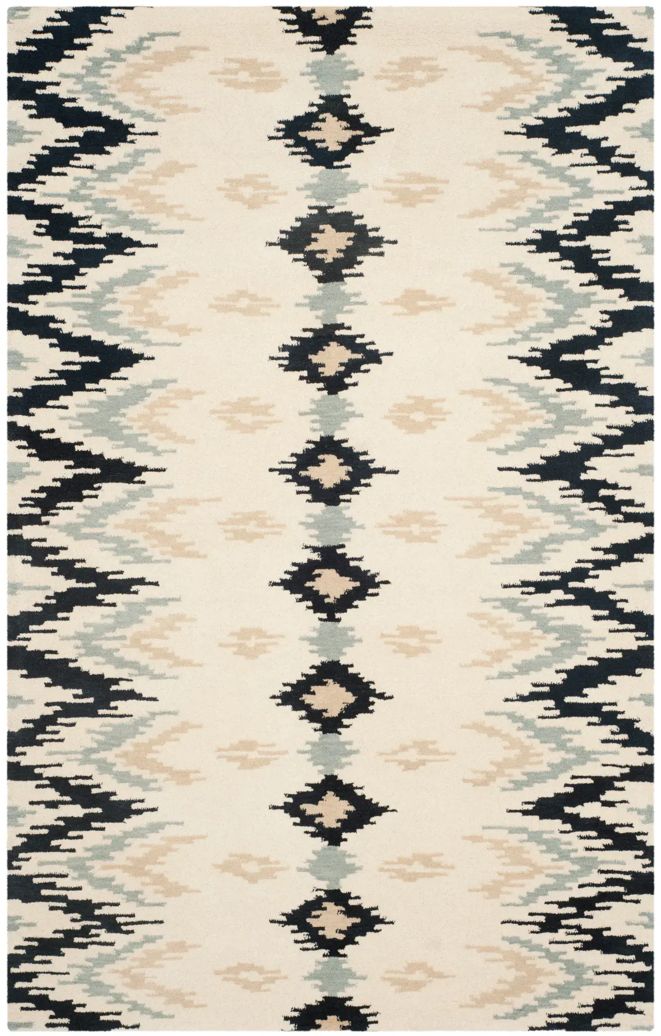 Soho Ikat Diamond Hand-Tufted Rug