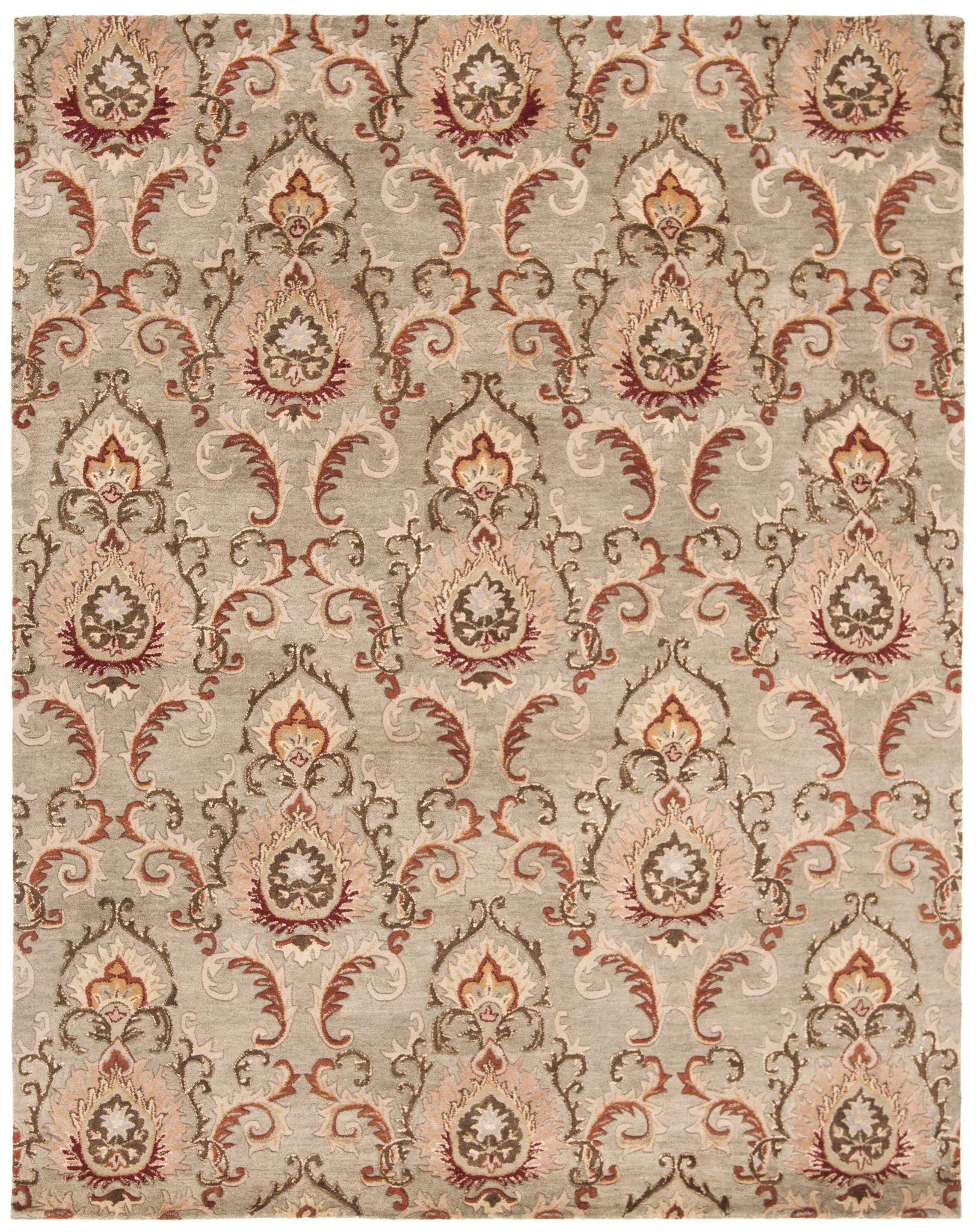 Soho Damask Hand-Tufted Wool Rug