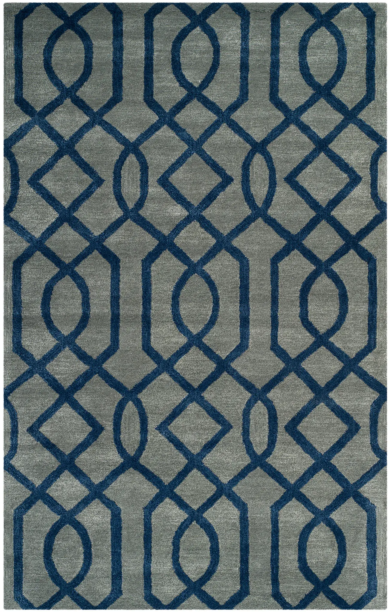 Soho Interlocking Trellis Hand-Tufted Rug