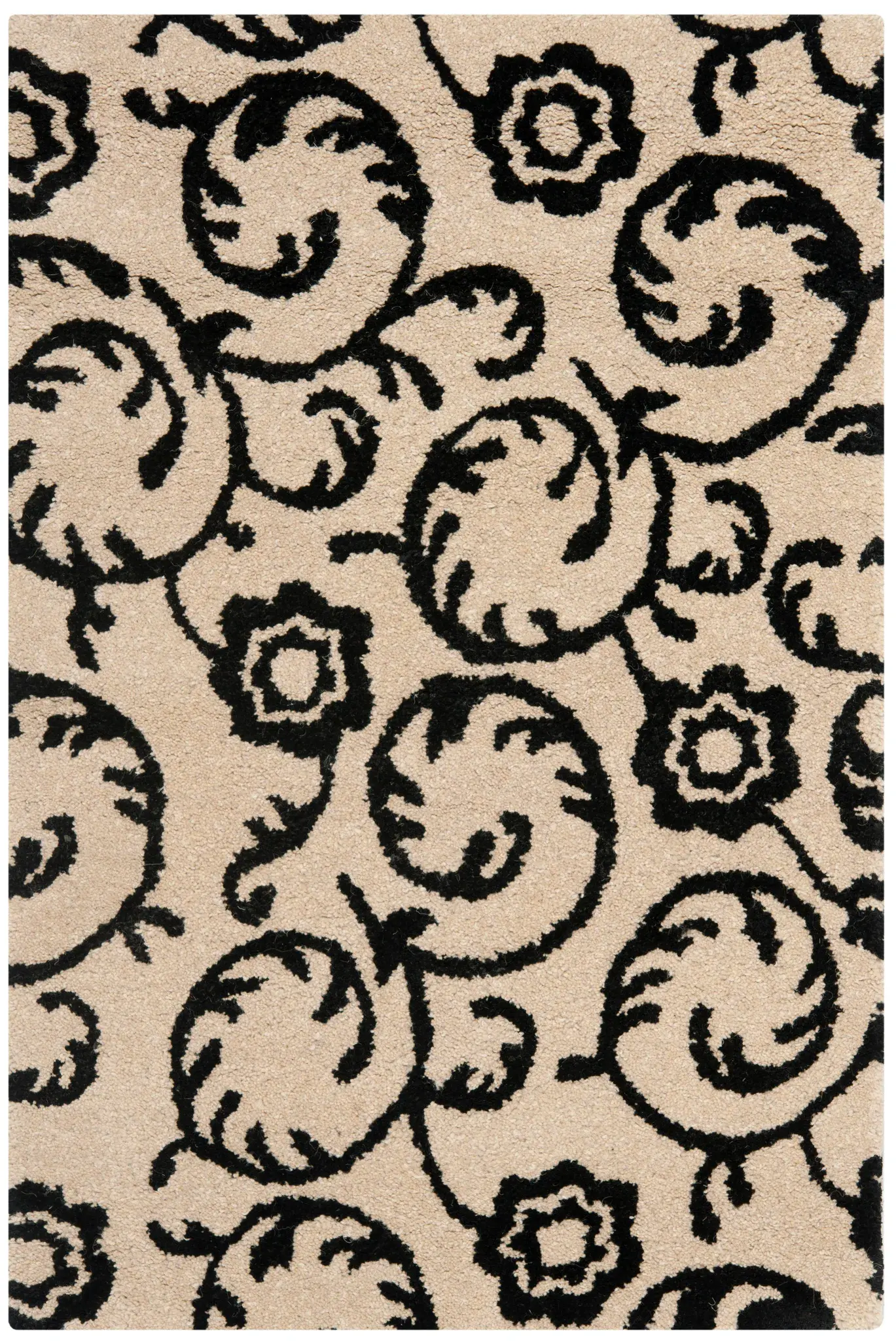 Soho Scrolling Vine Hand-Tufted Rug