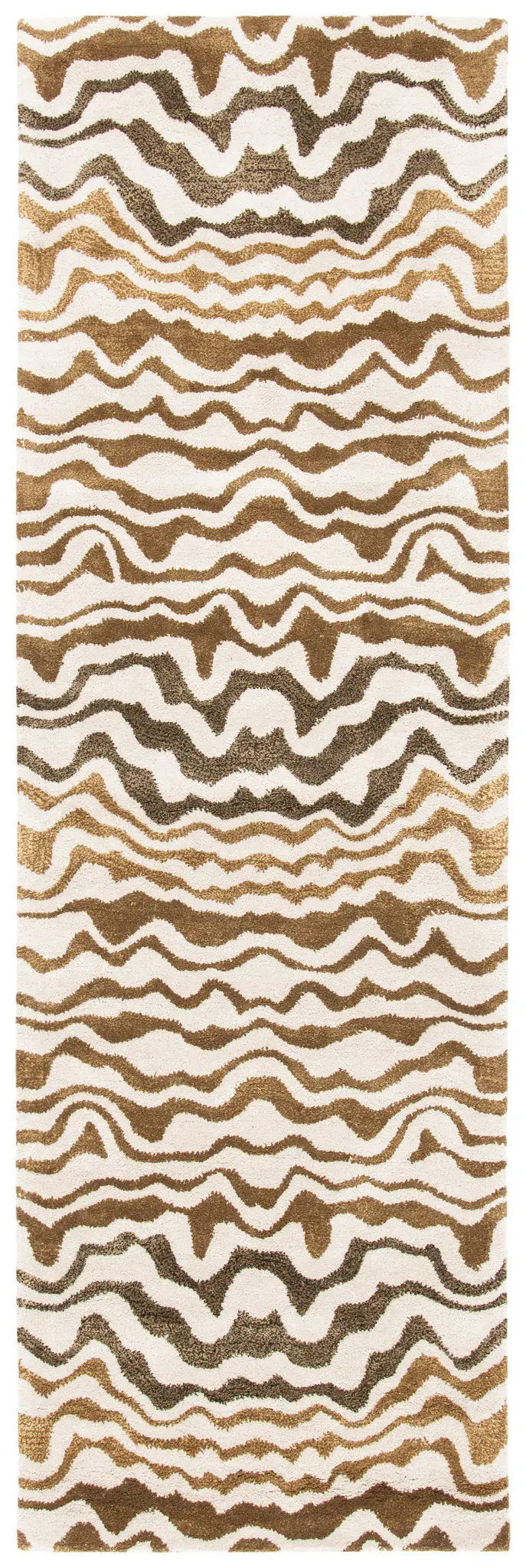 Soho Wavy Line Hand-Tufted Wool Rug