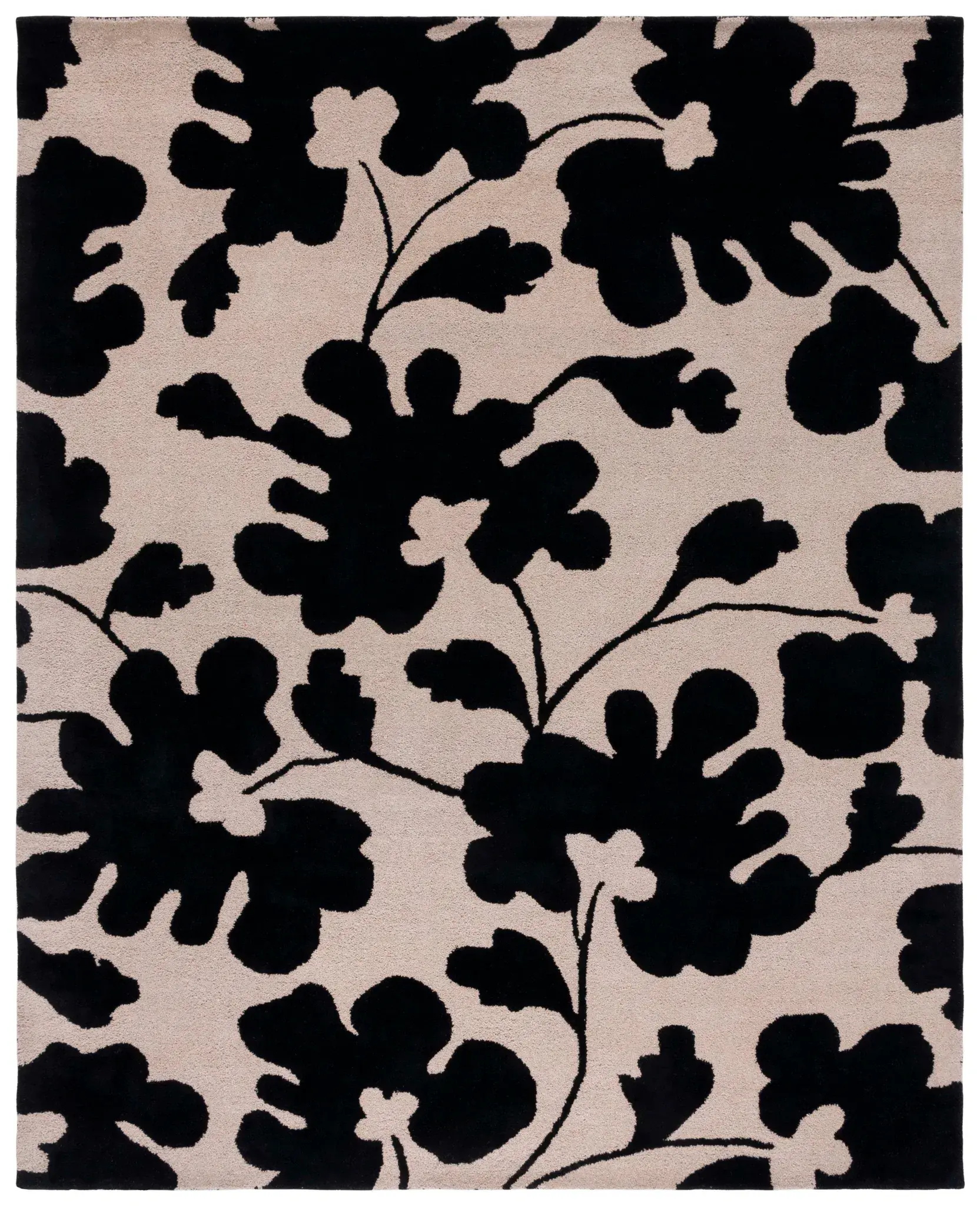 Soho Botanical Silhouette Hand-Tufted Wool Rug