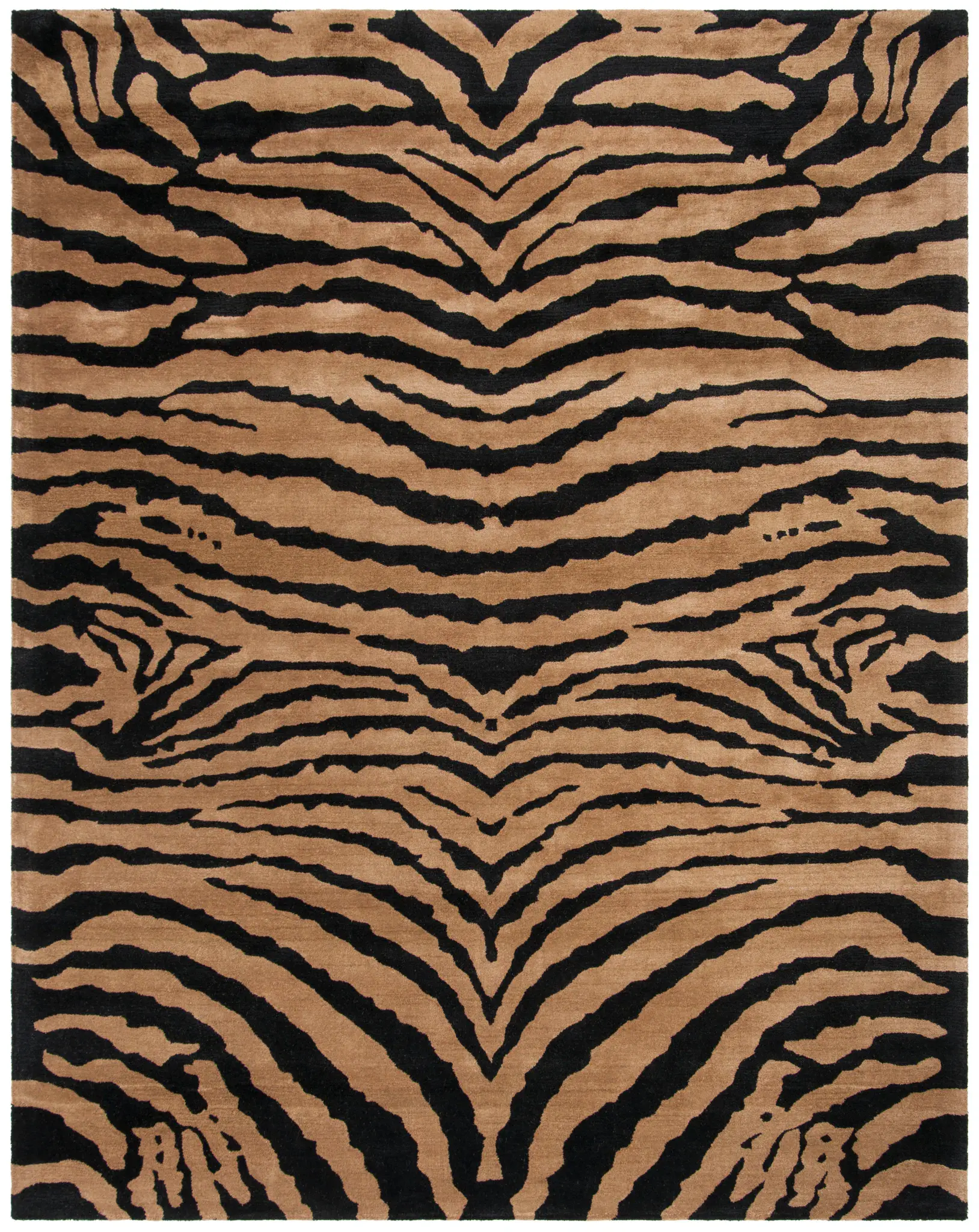 Soho Tiger Stripe Hand-Tufted Wool Rug