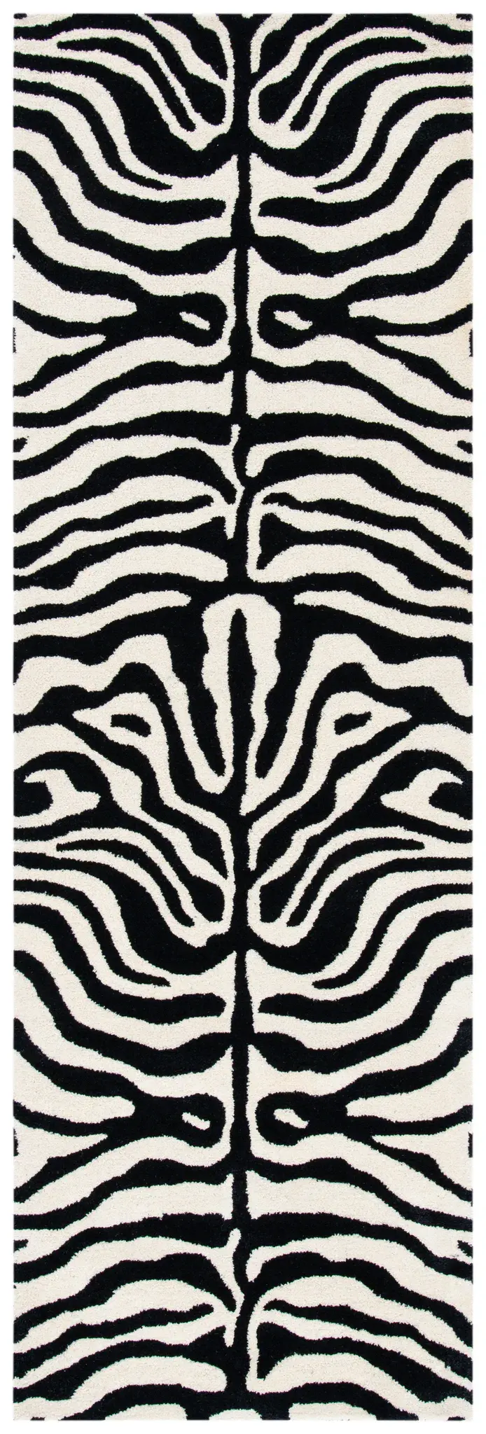 Soho Zebra Print Hand-Tufted Wool Rug