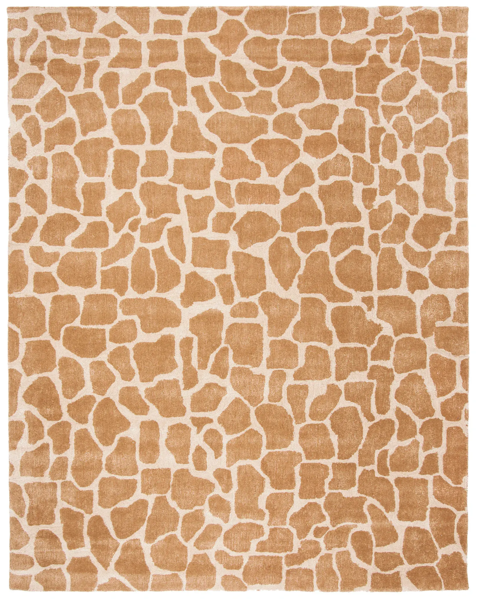 Soho Giraffe Print Hand-Tufted Wool Rug