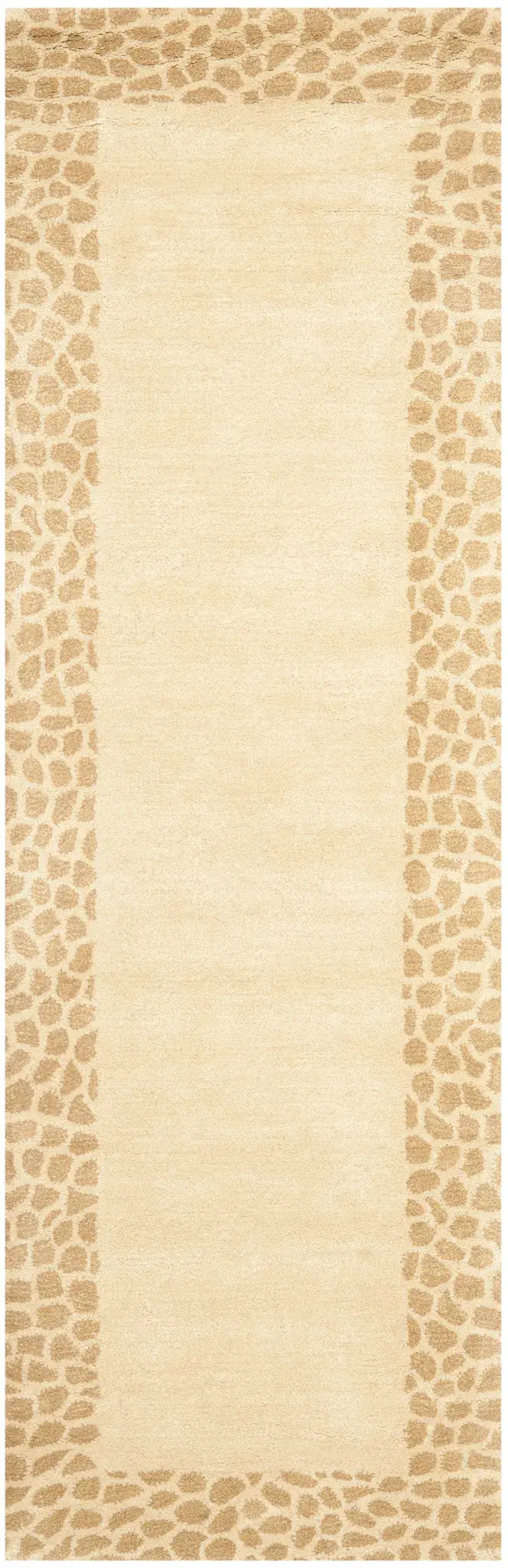 Soho Animal Print Border Hand-Tufted Wool Rug
