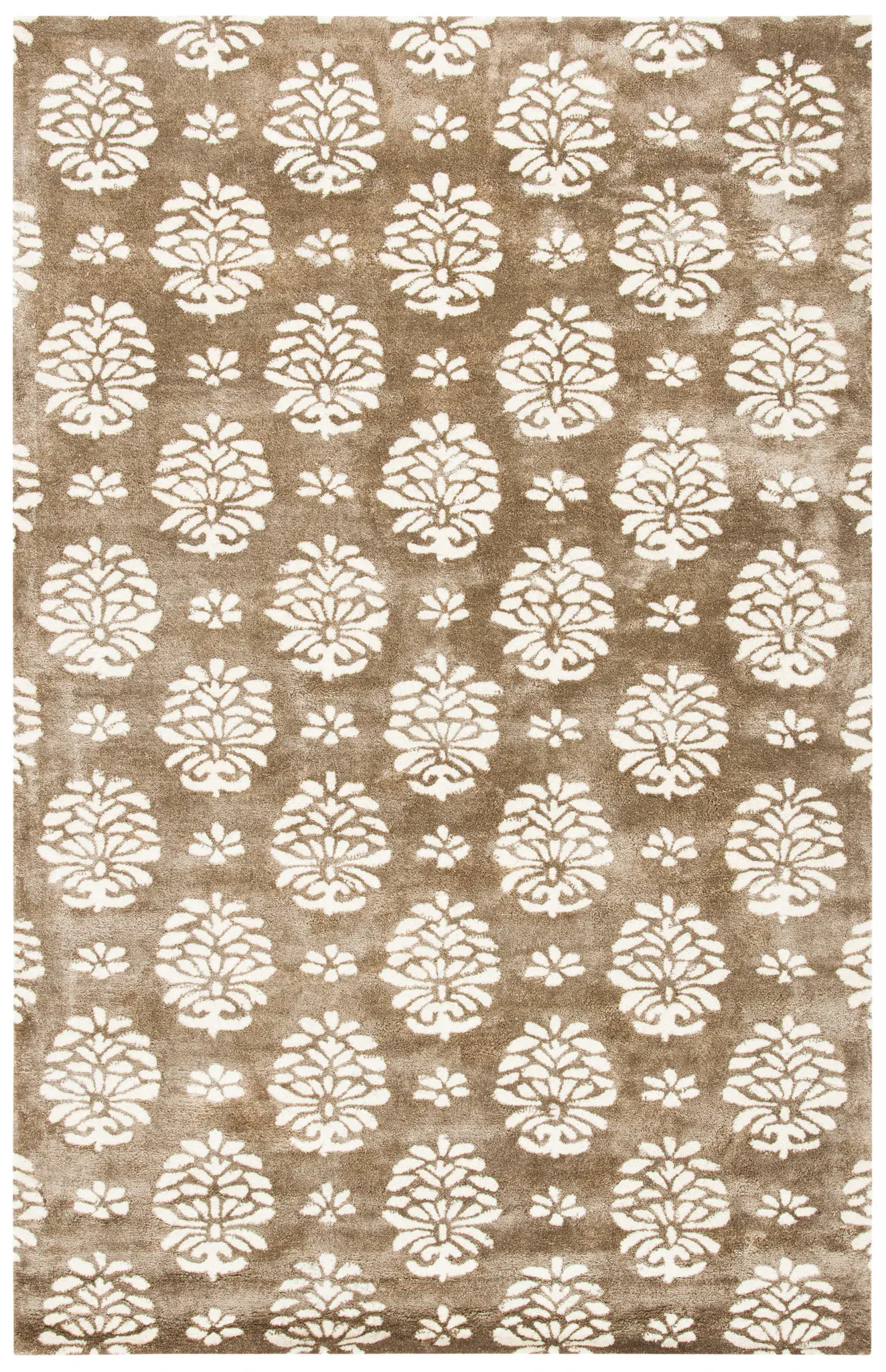 Soho Botanical Grid Hand-Tufted Rug