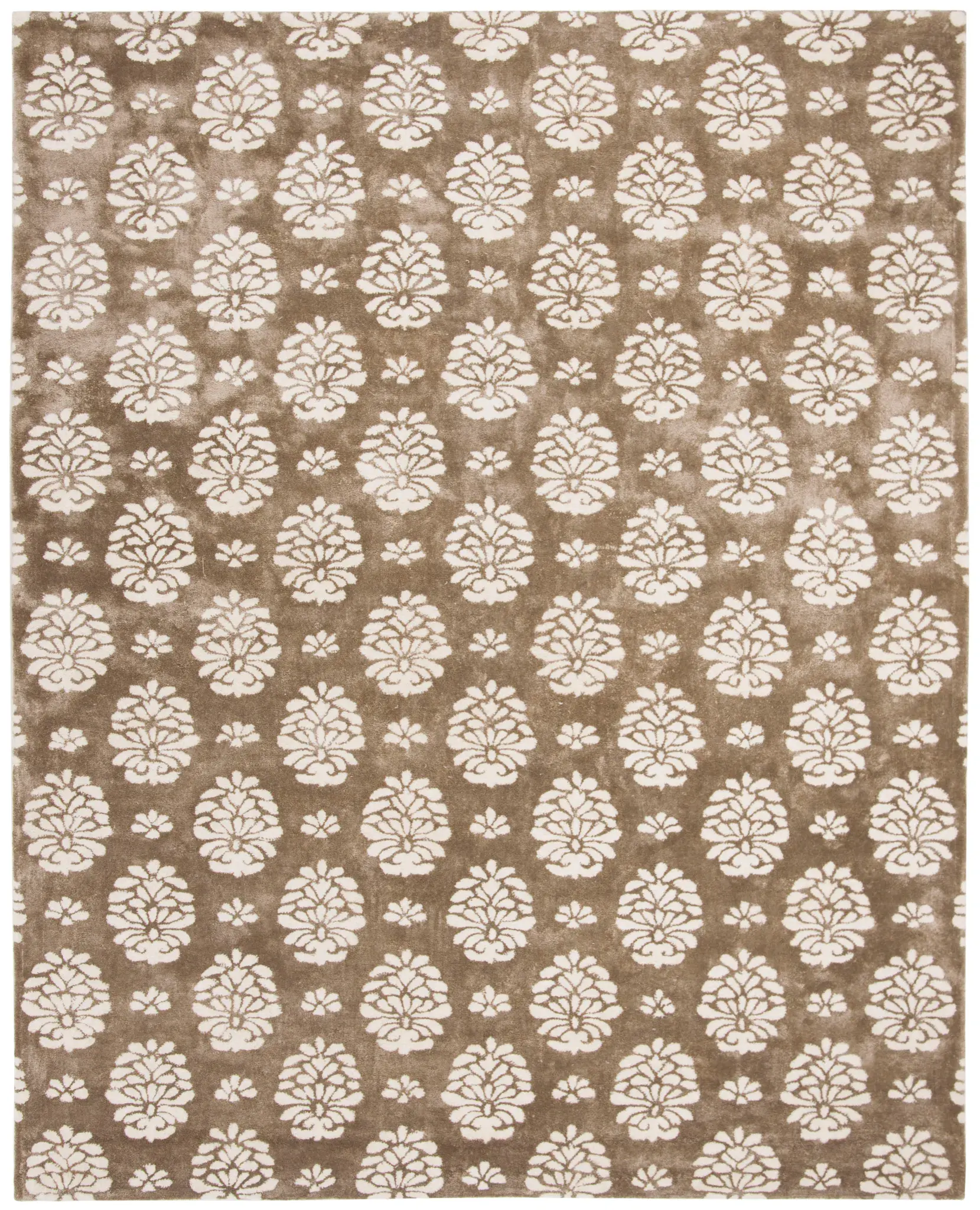 Soho Botanical Grid Hand-Tufted Rug