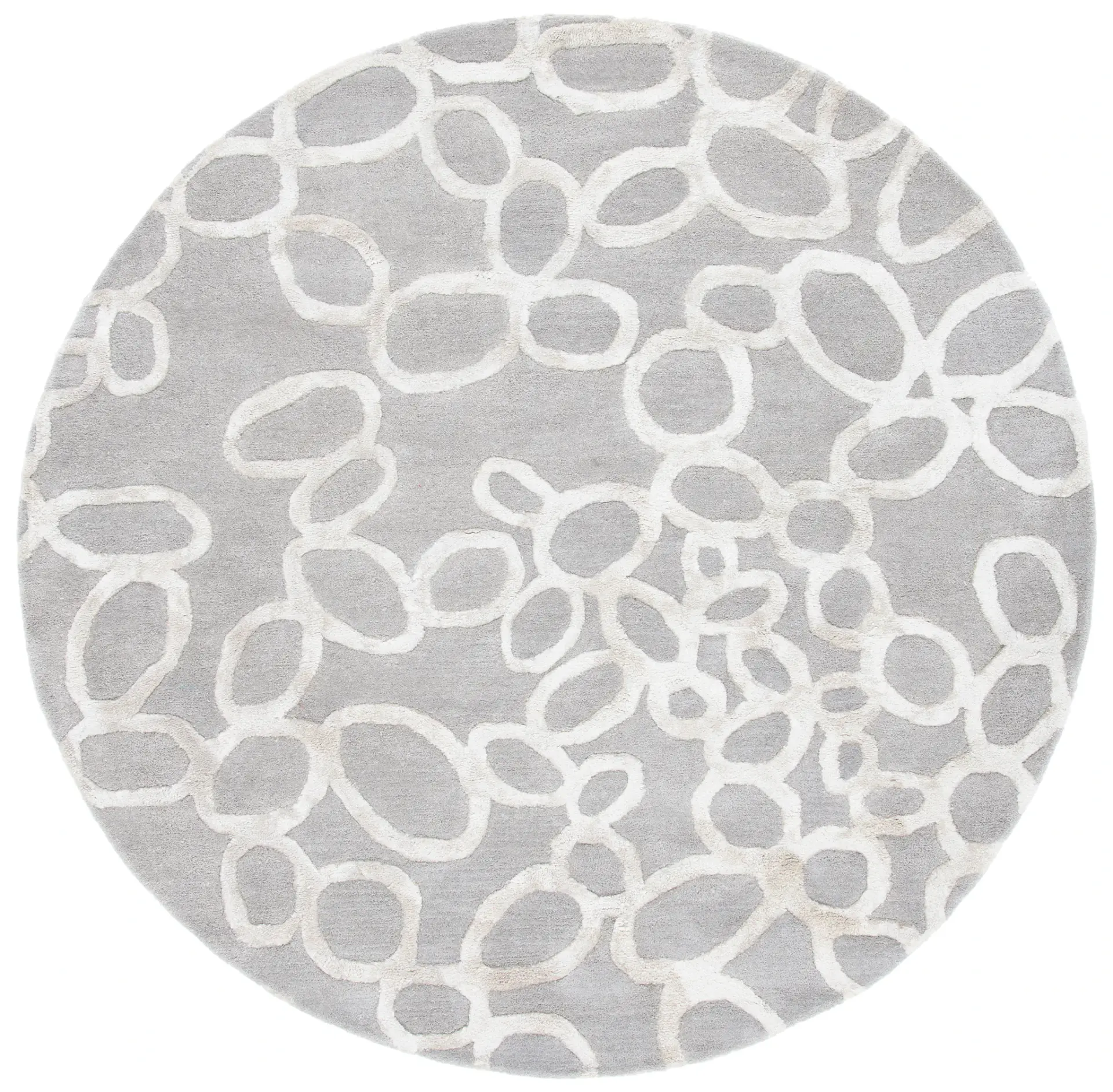 Soho Modern Geometric Hand-Tufted Wool & Viscose Rug