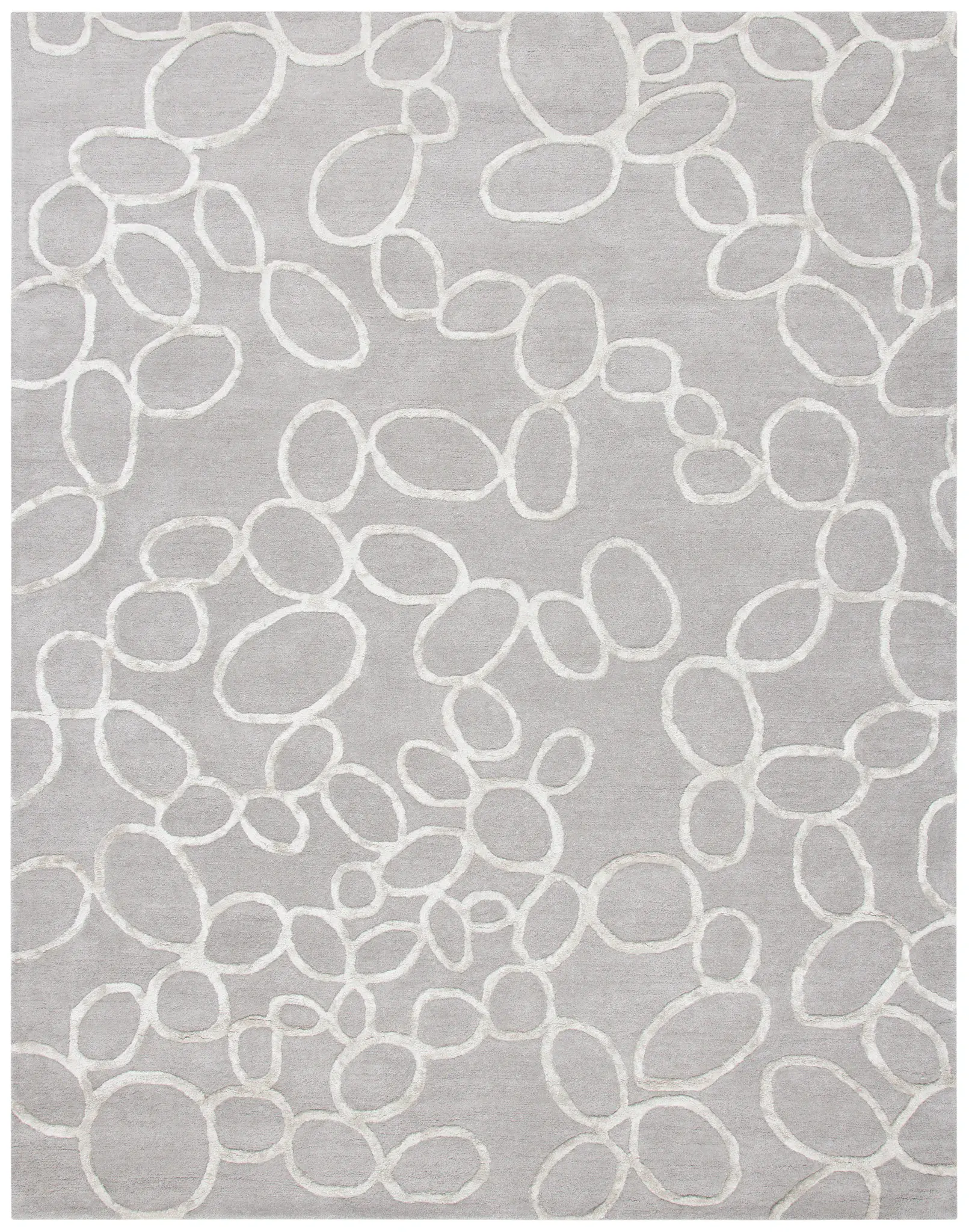 Soho Modern Geometric Hand-Tufted Wool & Viscose Rug